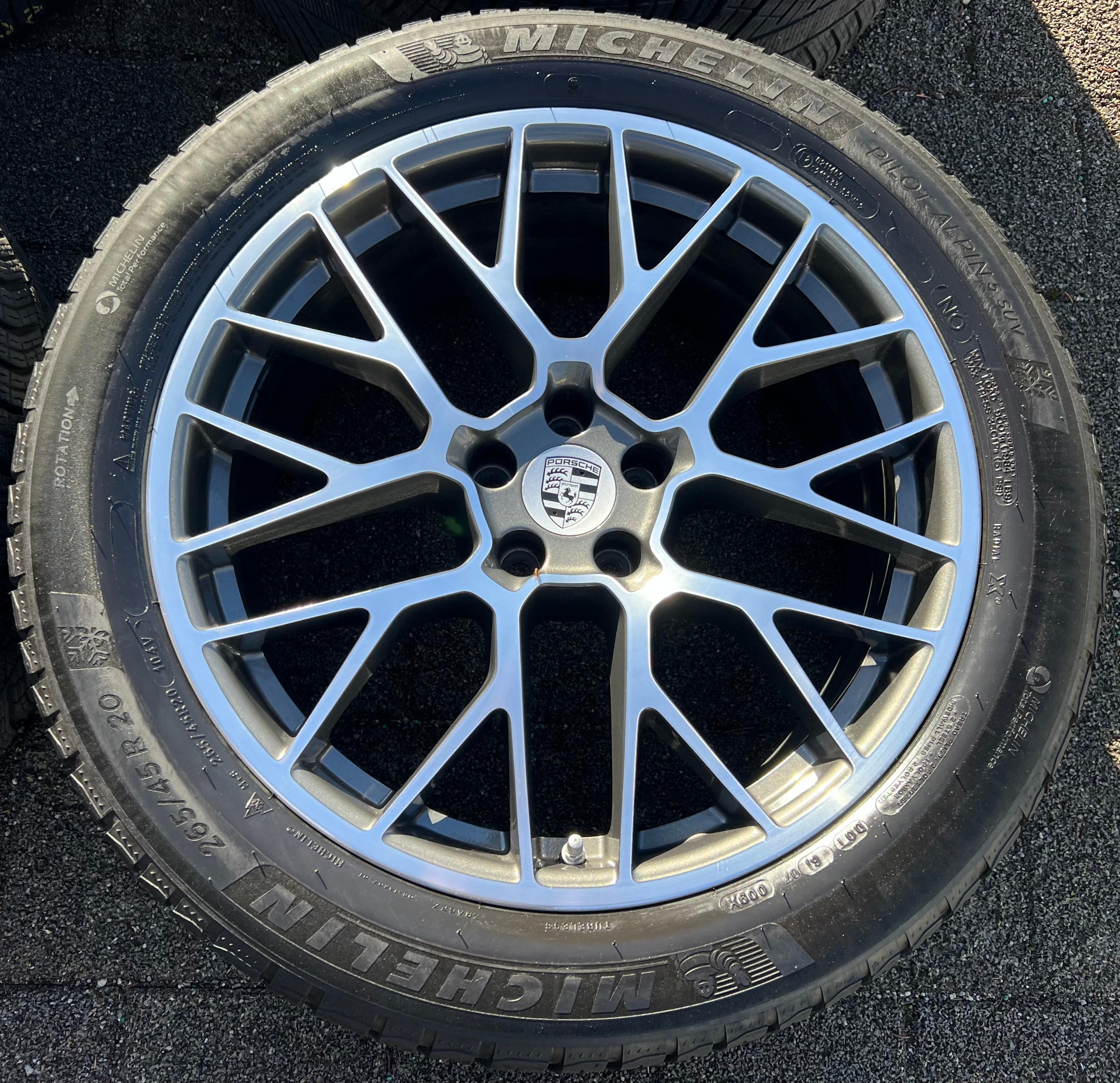 4 ORIGINAL 20" ALU WINTERRÄDER PORSCHE MACAN I & II RS SPYDER FELGEN MICHELIN