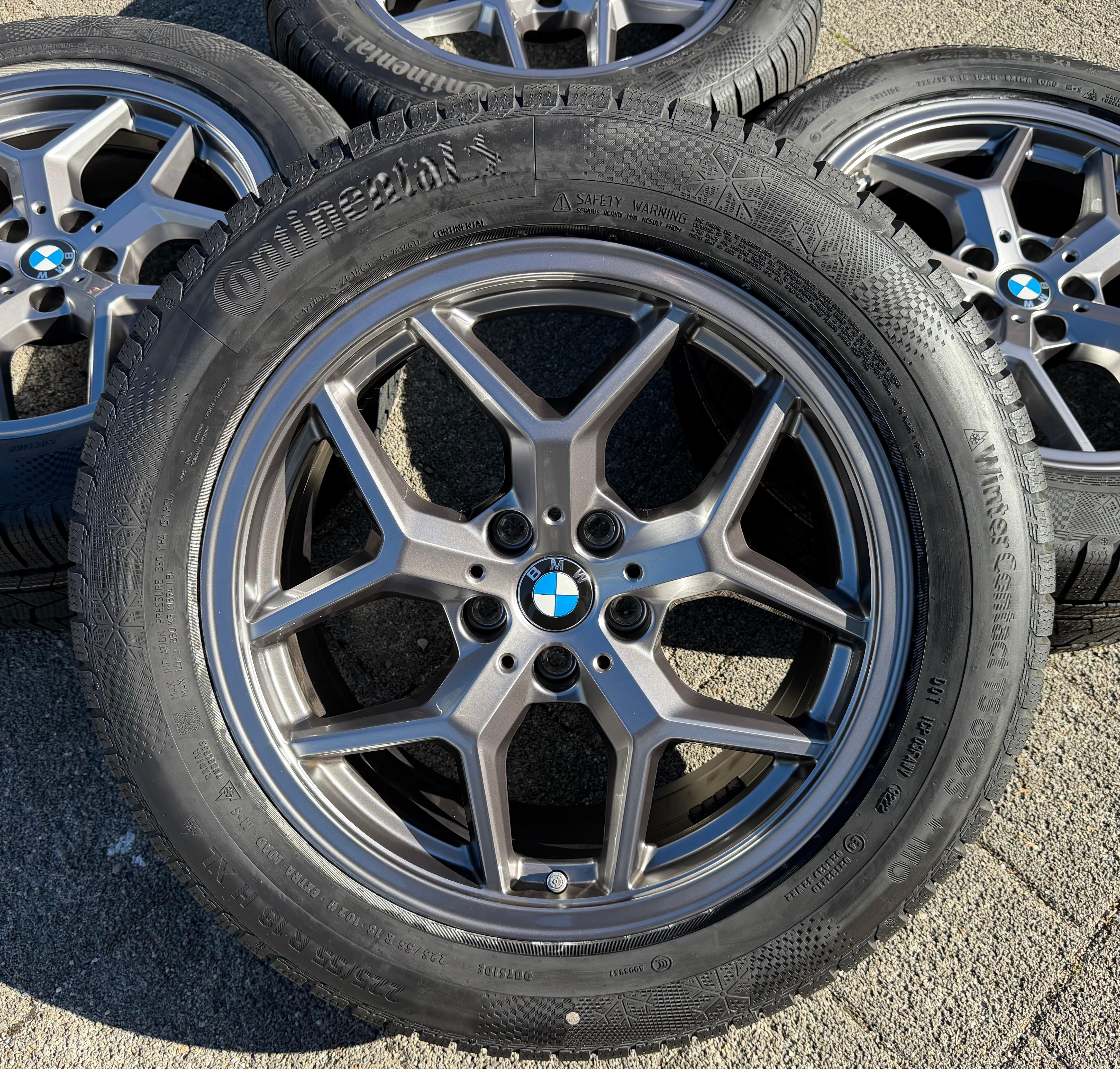 4 ruedas de invierno originales de aleación de 18" para BMW Serie 5 G60 G61, diseño 932 5A324D5 2022