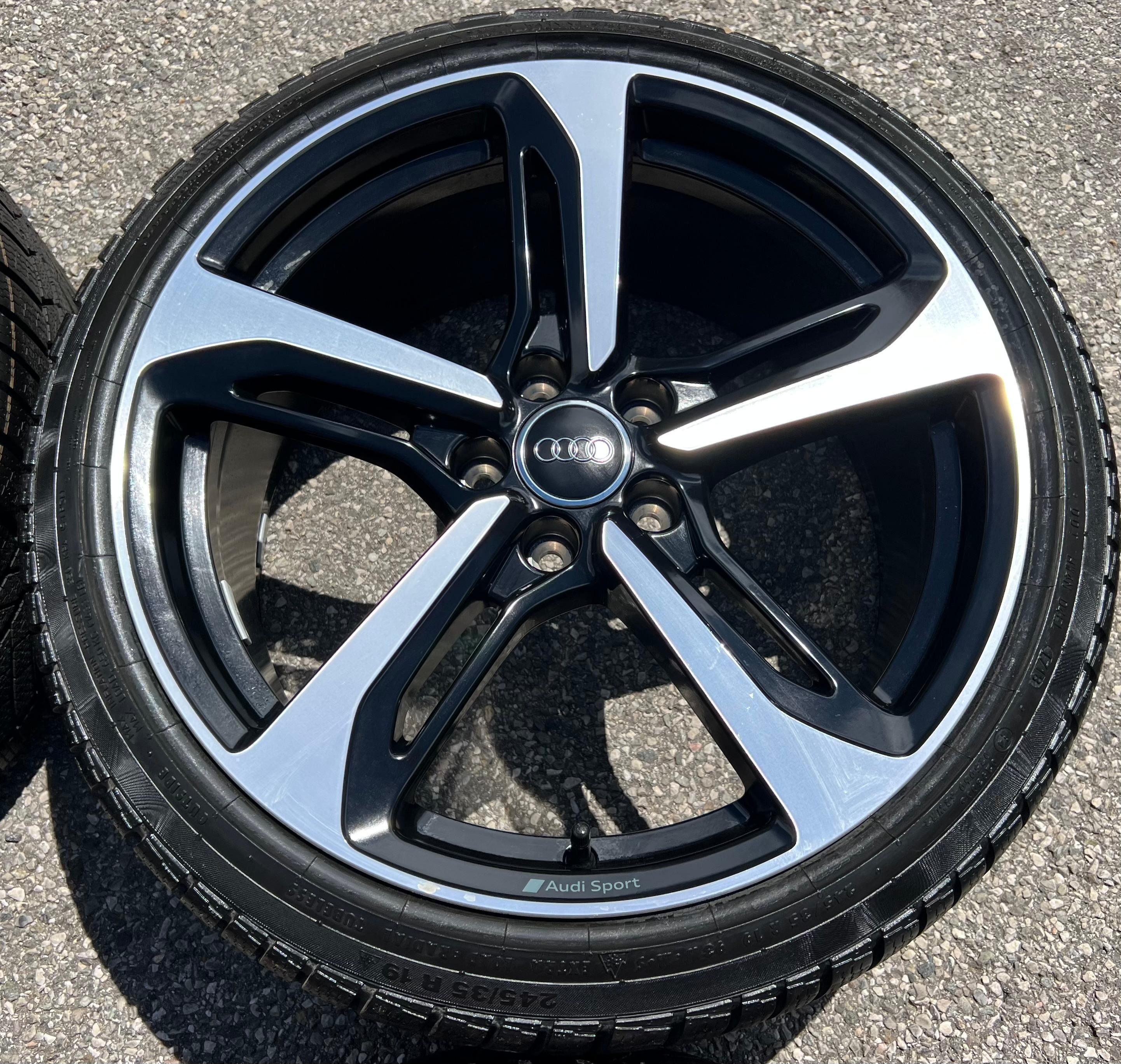 4 ROUES D'HIVER ORIGINALES 19" ALU AUDI TT TTS 8S 8S0601025BD 9x19 ET52 CONTINENTAL 2018