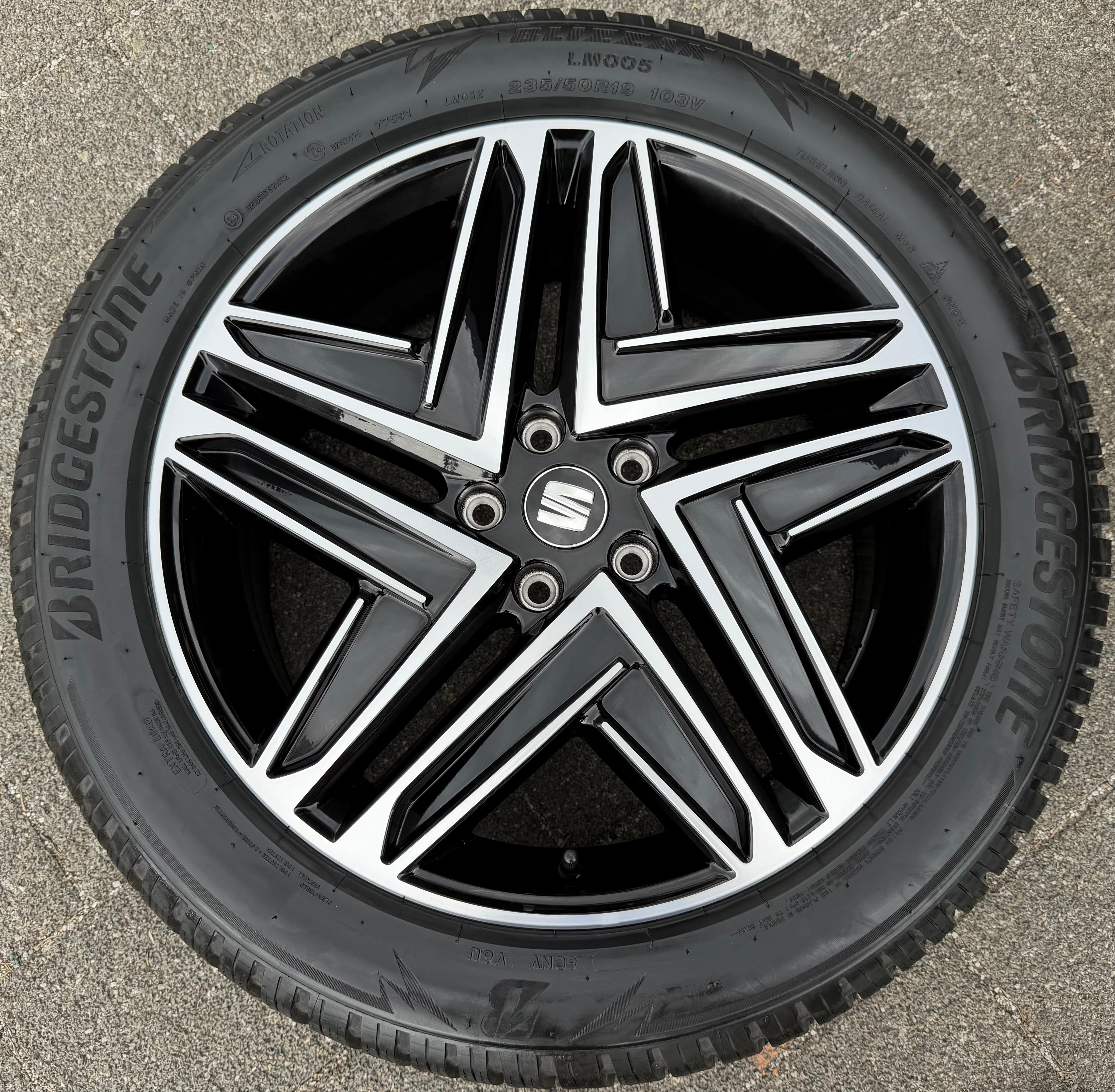 1 cerchio in lega originale da 19" Seat Tarraco 5FJ601025A 7x19 ET43 NUOVO