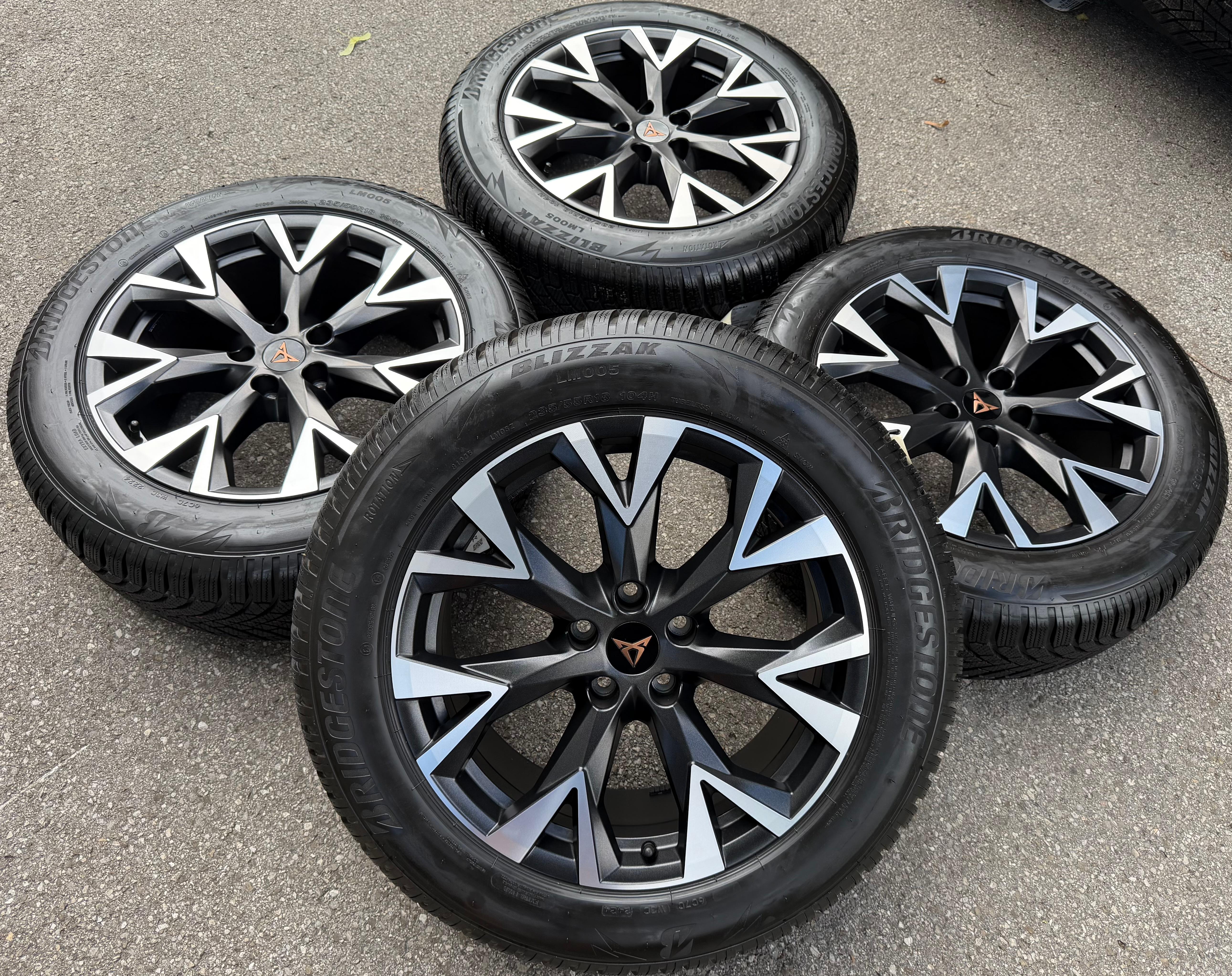 4 ORIGINAL 18" ALU WINTERRÄDER SEAT CUPRA TERRAMAR 235/55R18 104H 2024 NEU