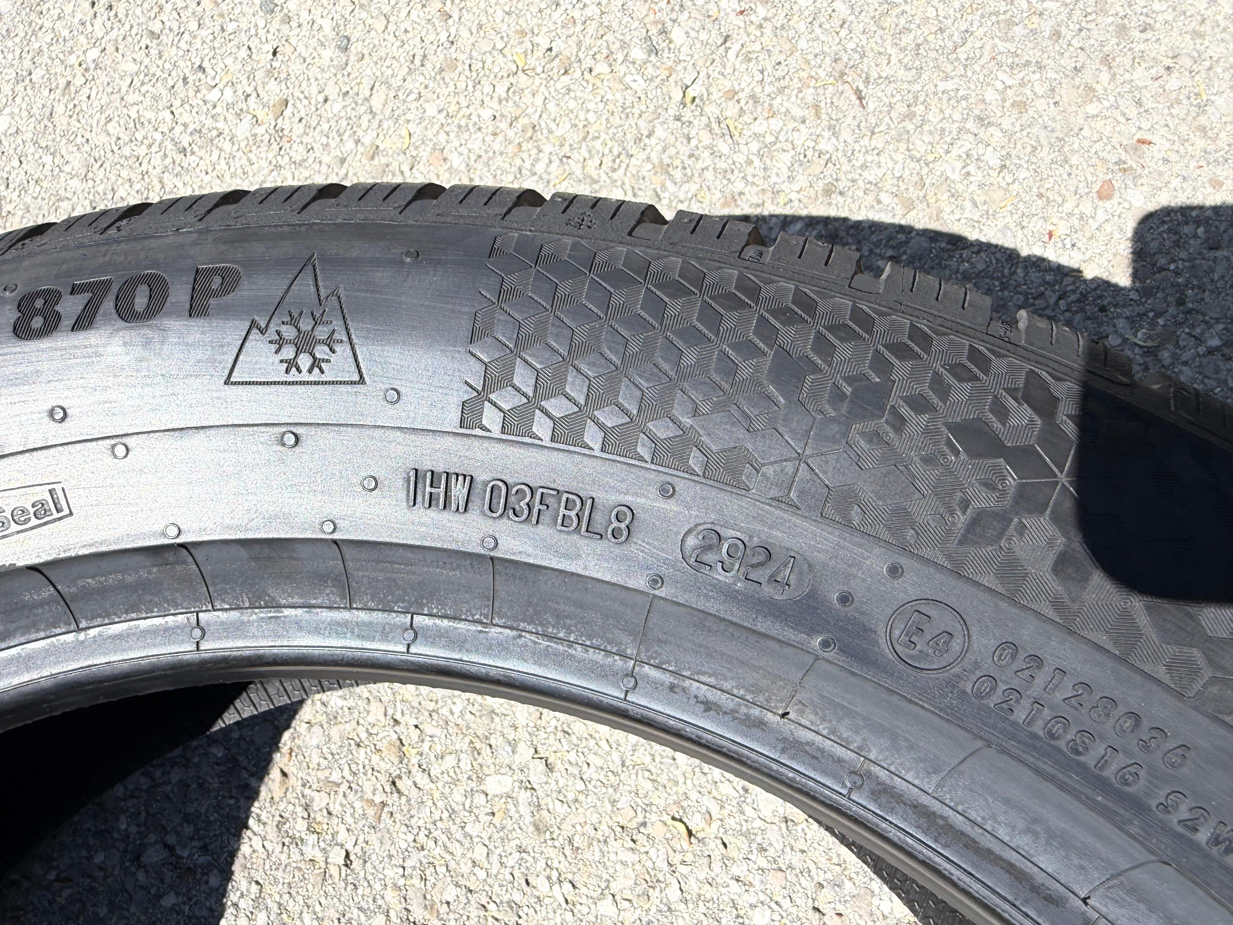 4 pneus hiver Continental Winter Contact TS870P 2024 Seal, 235/55R18 100H, NEUFS