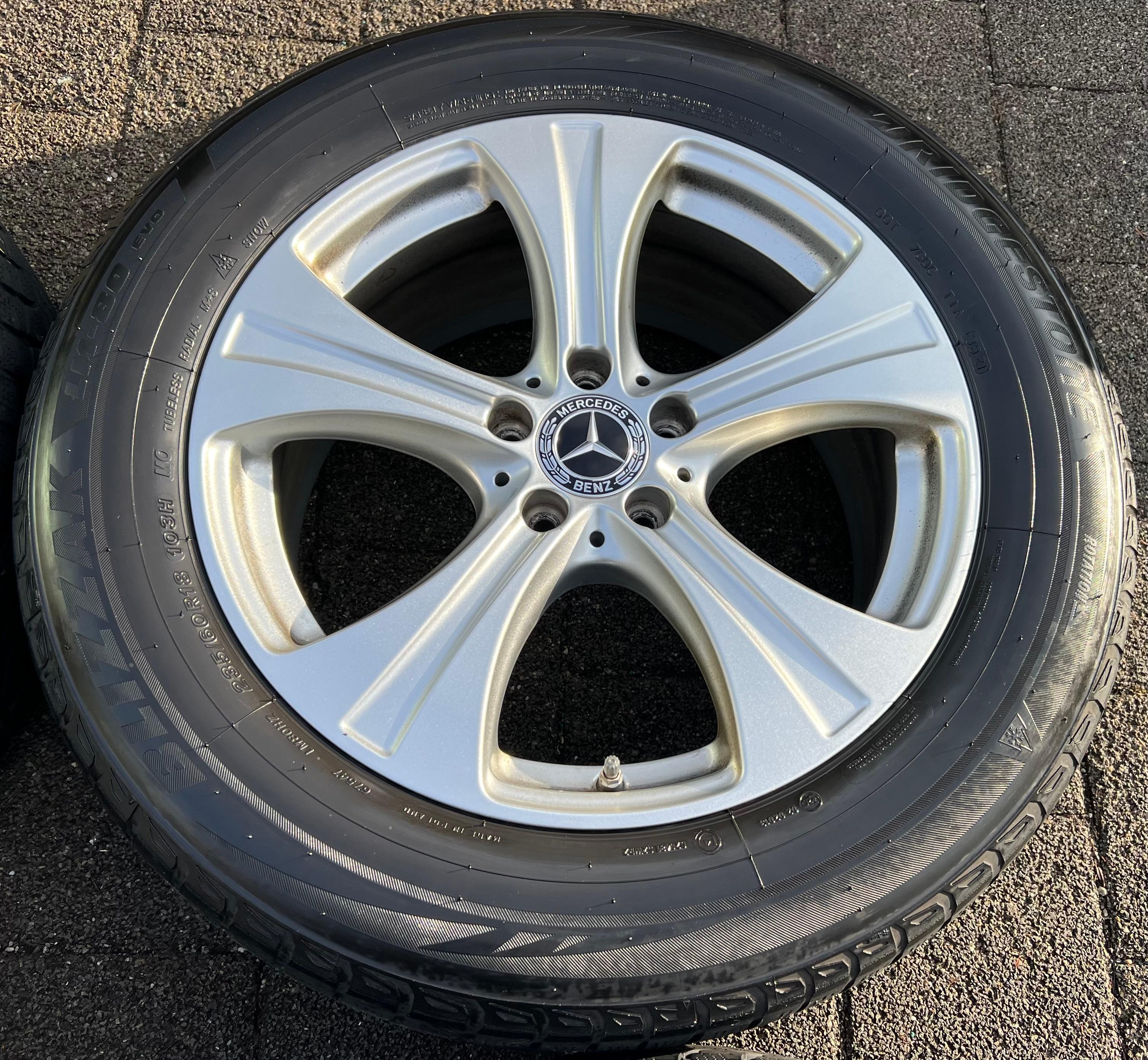 4 JANTES ORIGINALES 18" ALU MERCEDES GLC-KLASSE W253 A2534010800 8x18 ET38