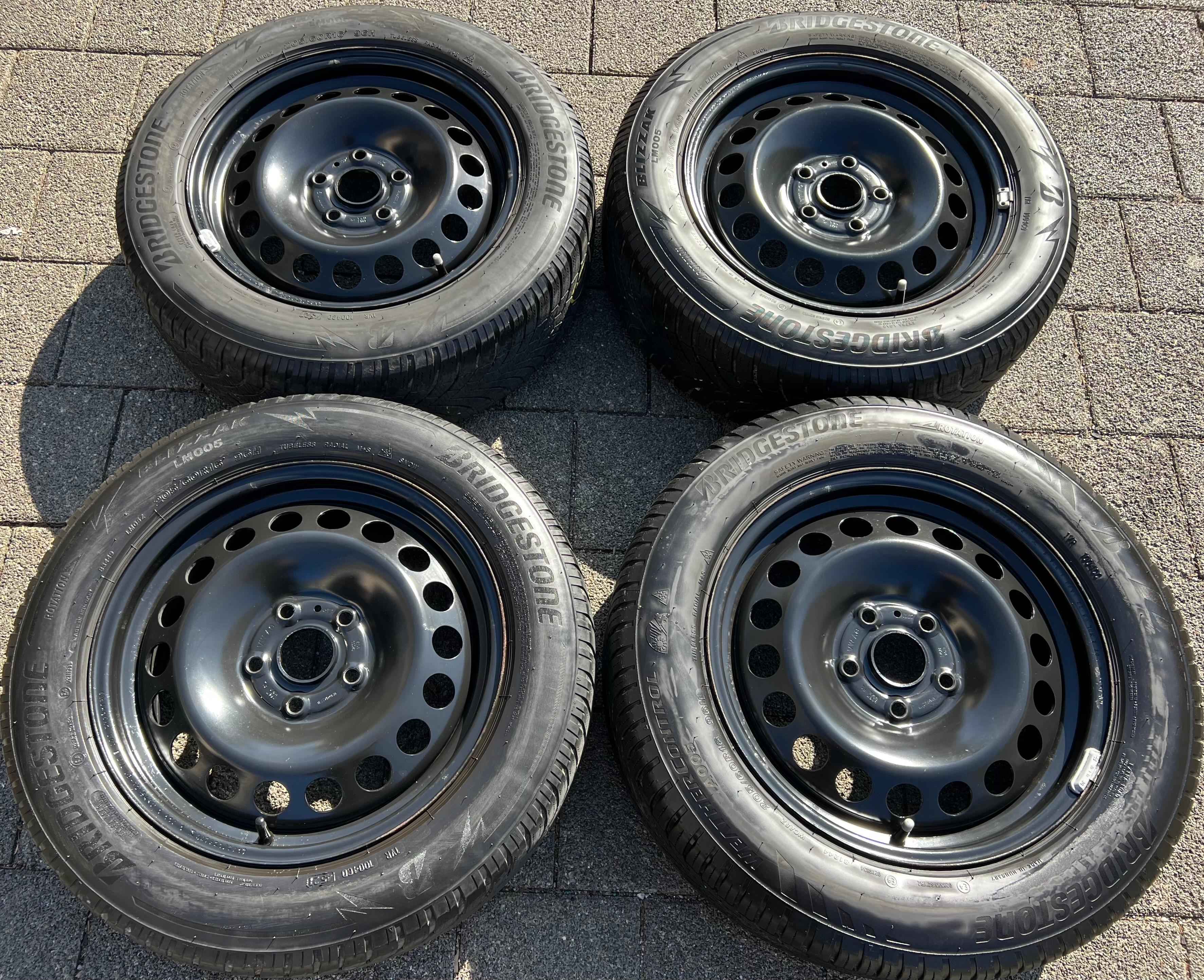 4 ORIGINAL 16" STAHLFELGEN VW CADDY V SK SKN FORD TOURNEO CONNECT 5R3601027/B