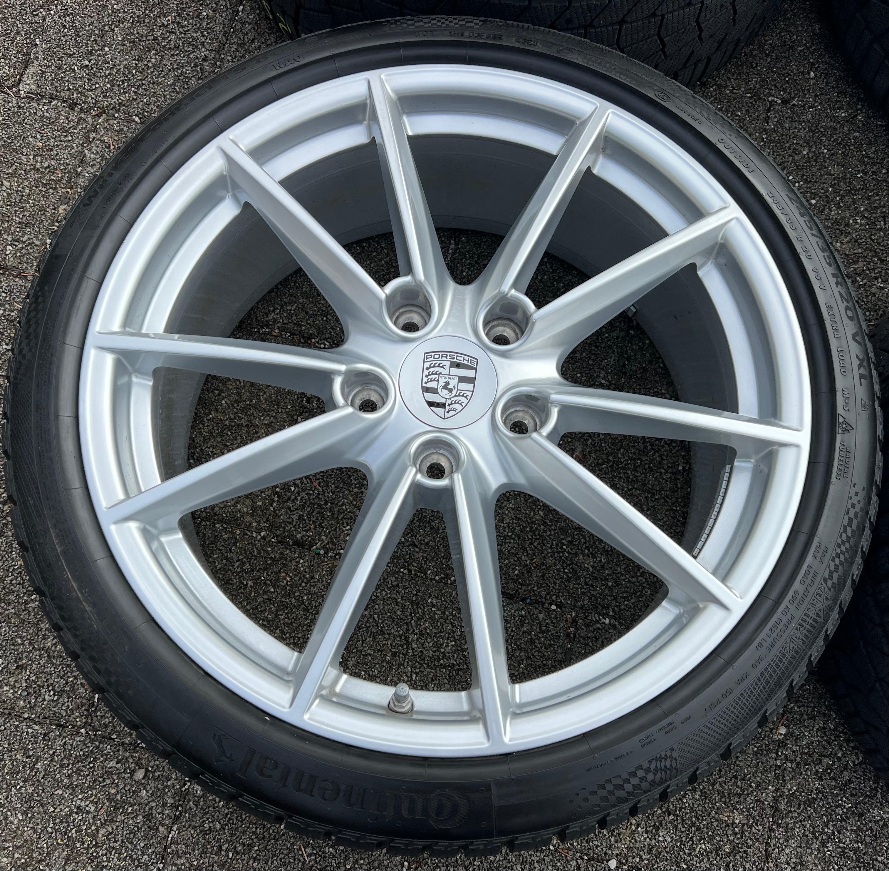 4 ORIGINELE 20" 21" ALUMINIUM WINTERWIELEN PORSCHE 911 992 992601025C 992601025D RDKS