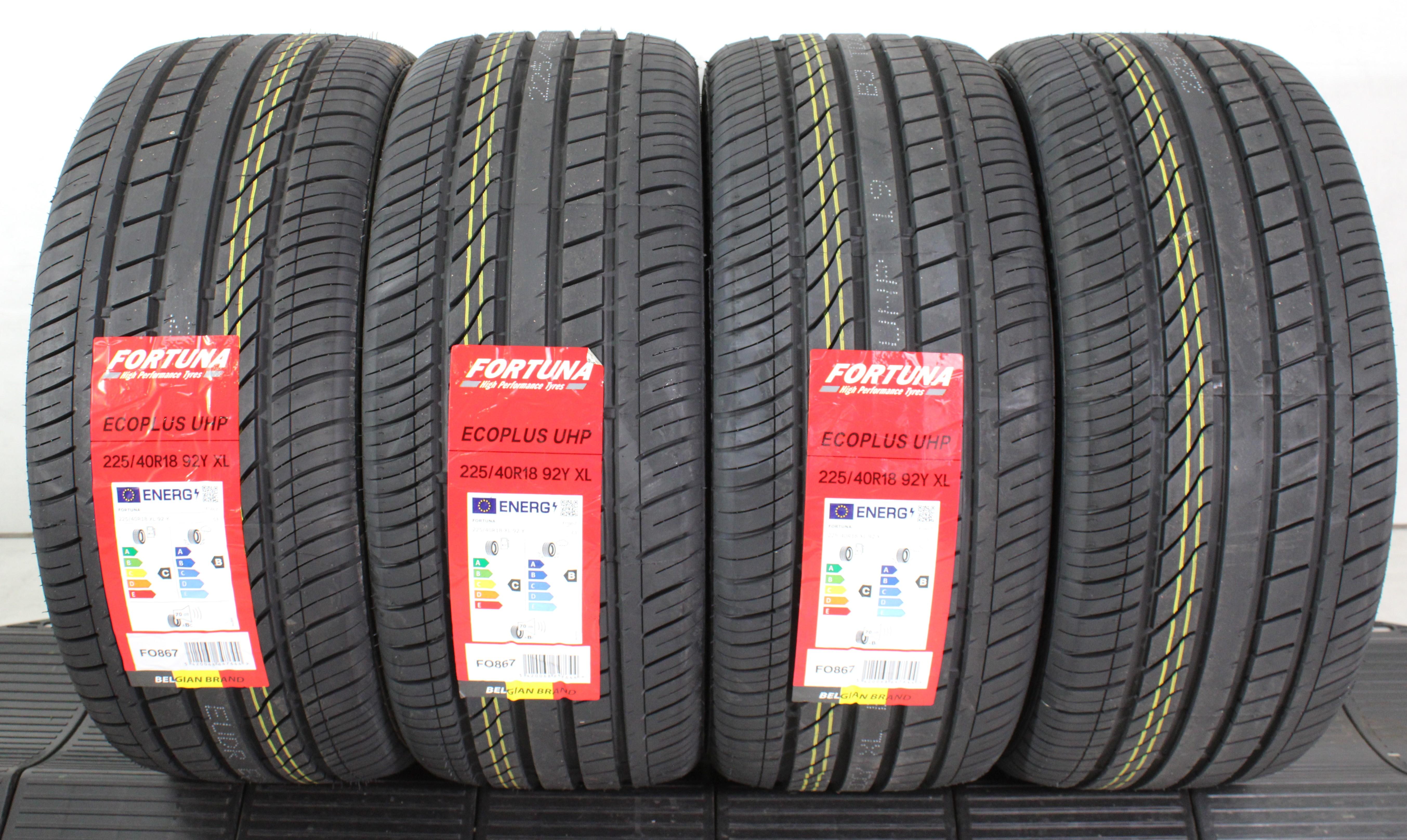 4 neumáticos de verano 225/40R18 92Y Fortuna EcoPlus UHP 2024 XL