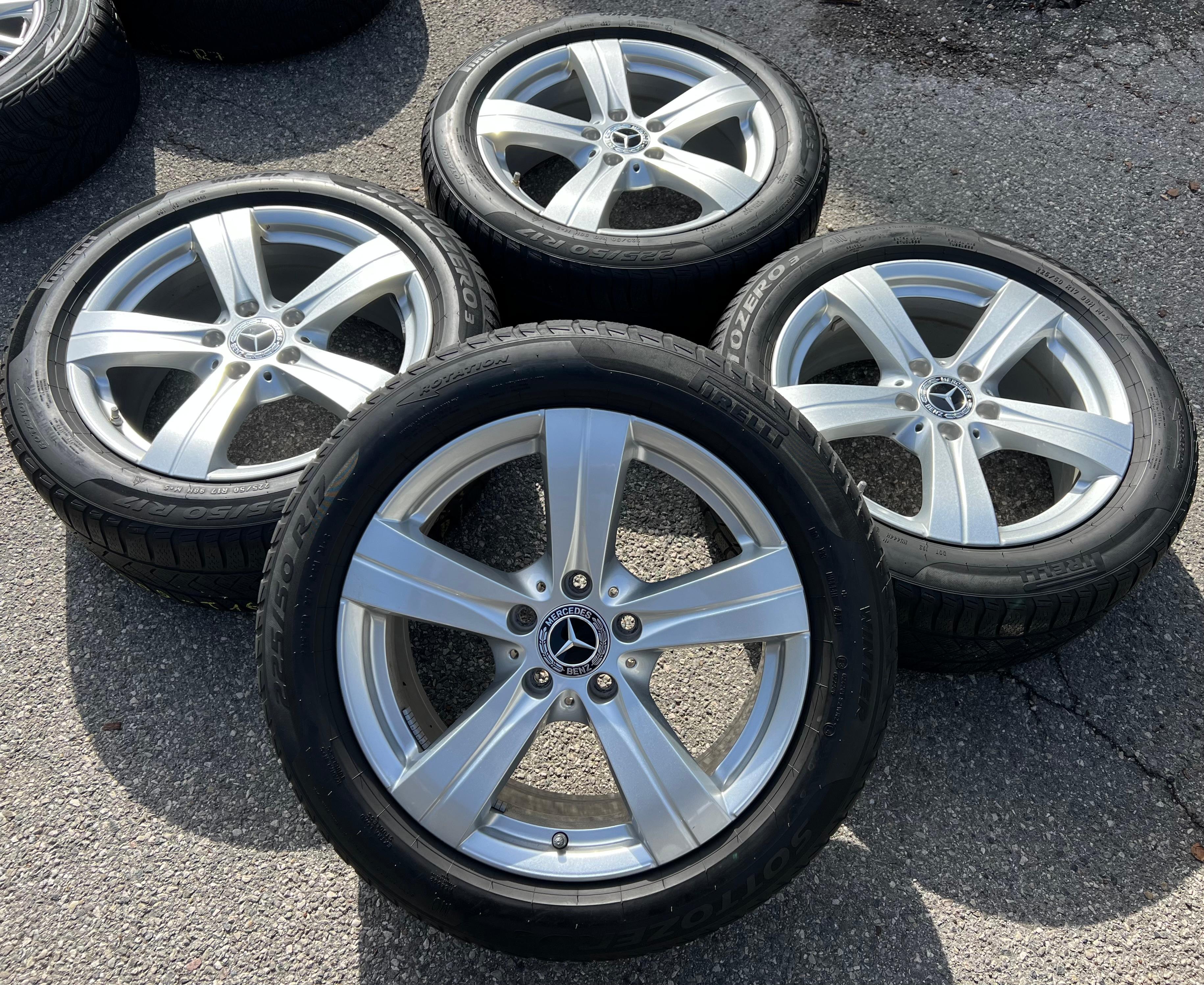 4 ORIGINELE 17" LICHTMETALEN VELGEN MERCEDES C-KLASSE W206 A2064017200 RDKS GRATIS BEZORGING
