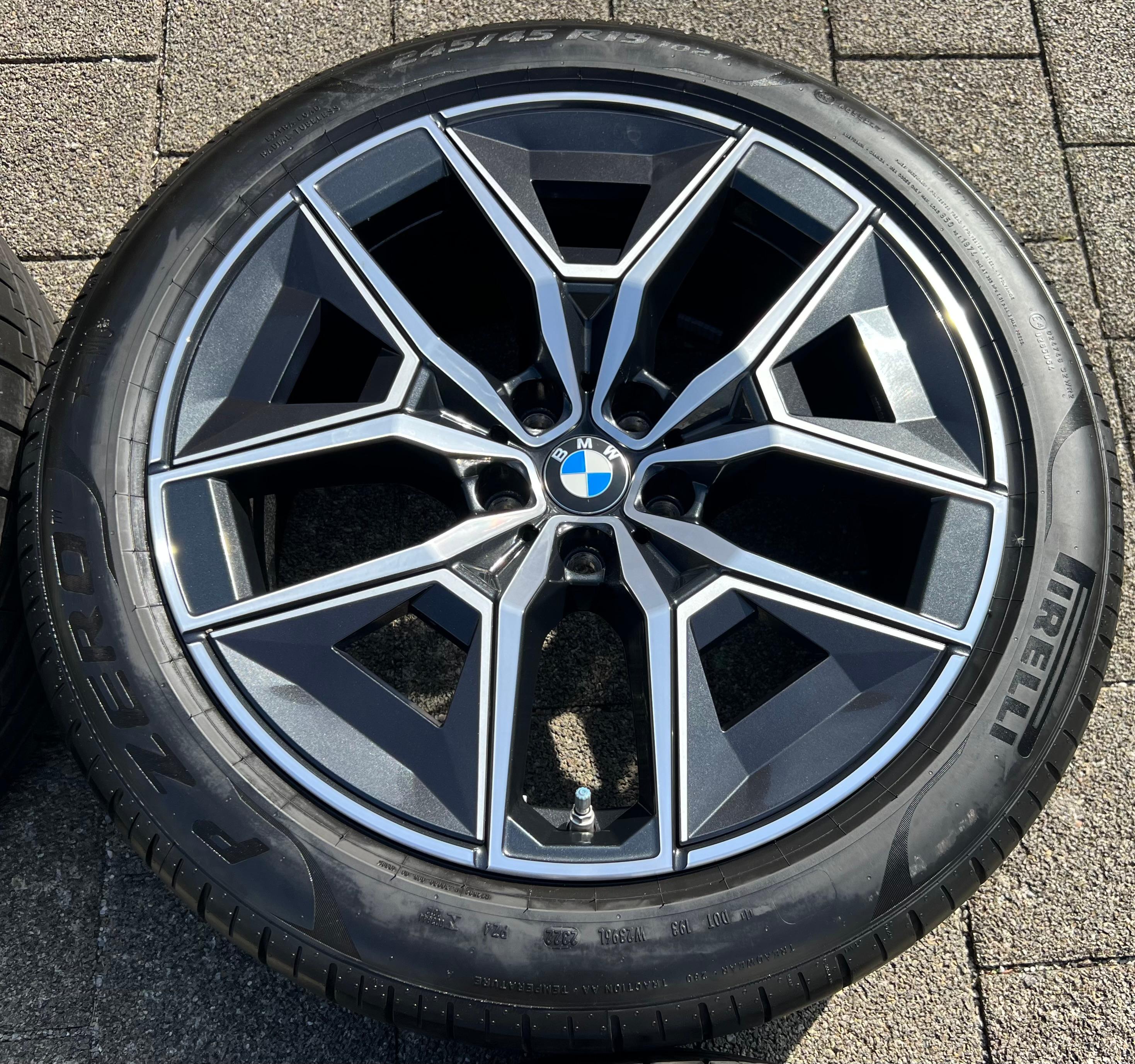 4 ORIGINAL 19" ALU SUMMER WHEELS BMW 5 SERIES i5 G60 G61 STYLIN 934 PIRELLI 2022 FREIHAUS