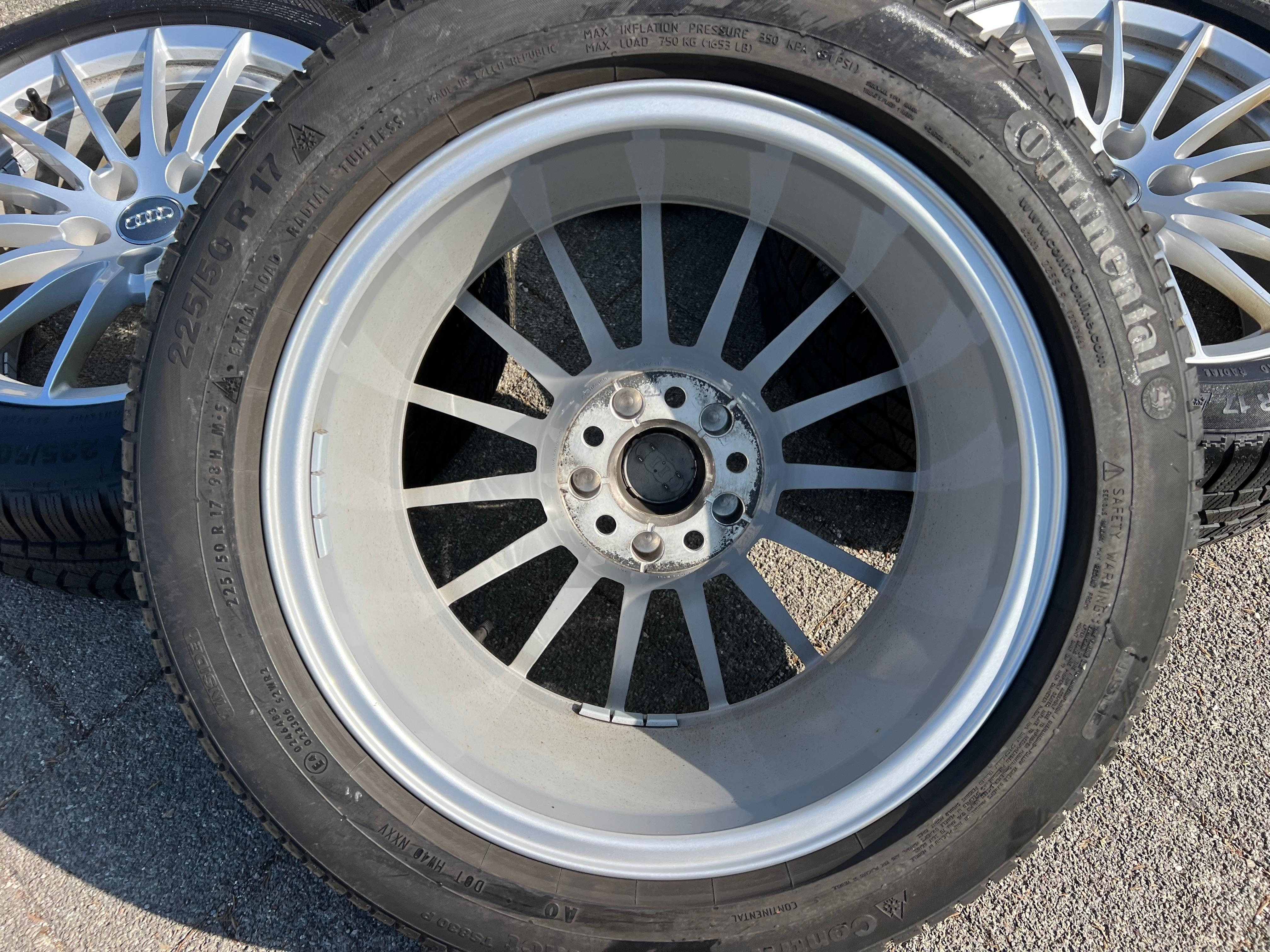 4 ORIGINAL 17" ALU WINTERRÄDER AUDI A5 F5 8W 225/50R17 98H 8W0601025AE CONTINENTAL