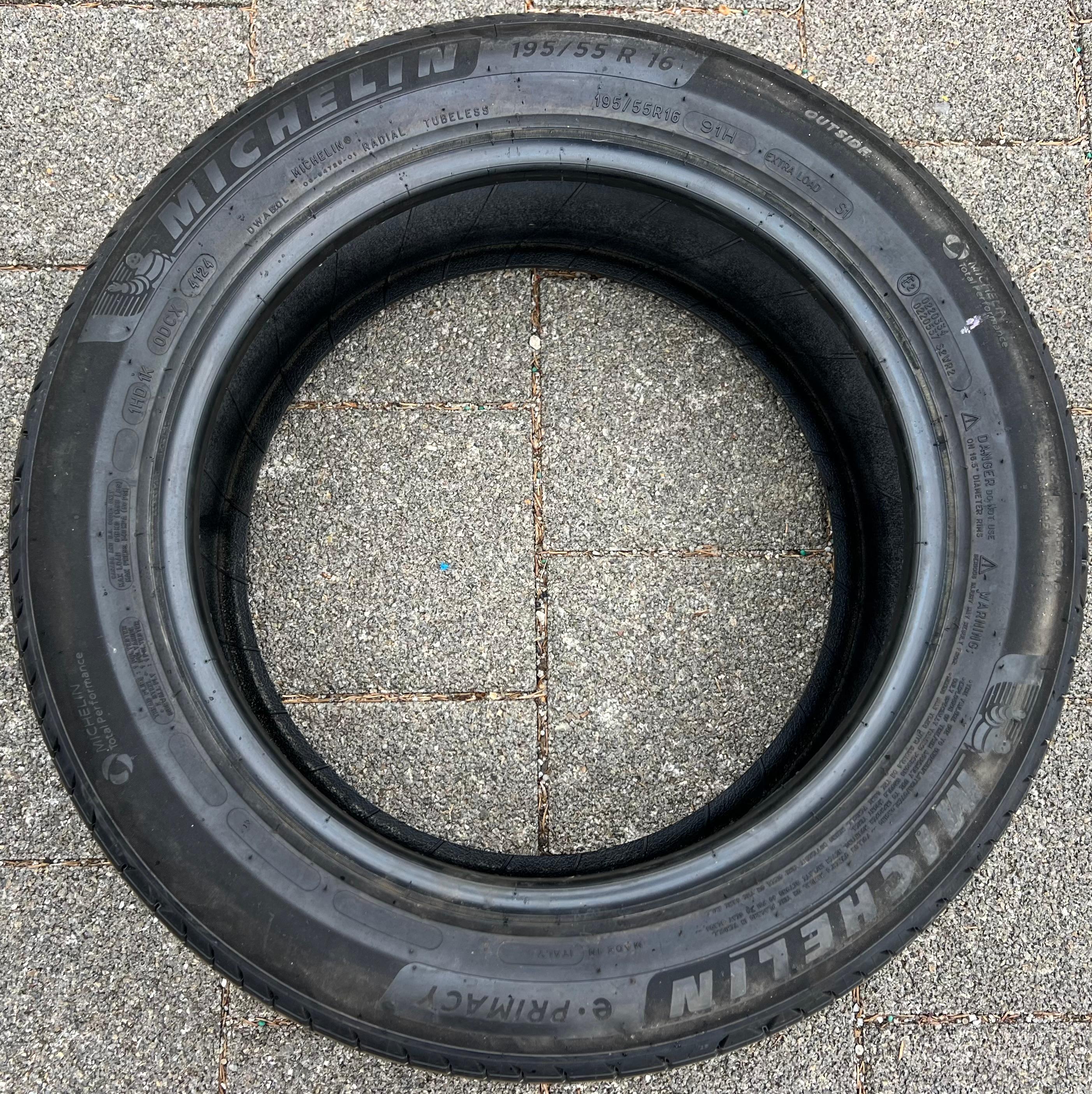 4 neumáticos de verano Michelin E Primacy 195/55R16 91H con banda de rodadura completa, 2024
