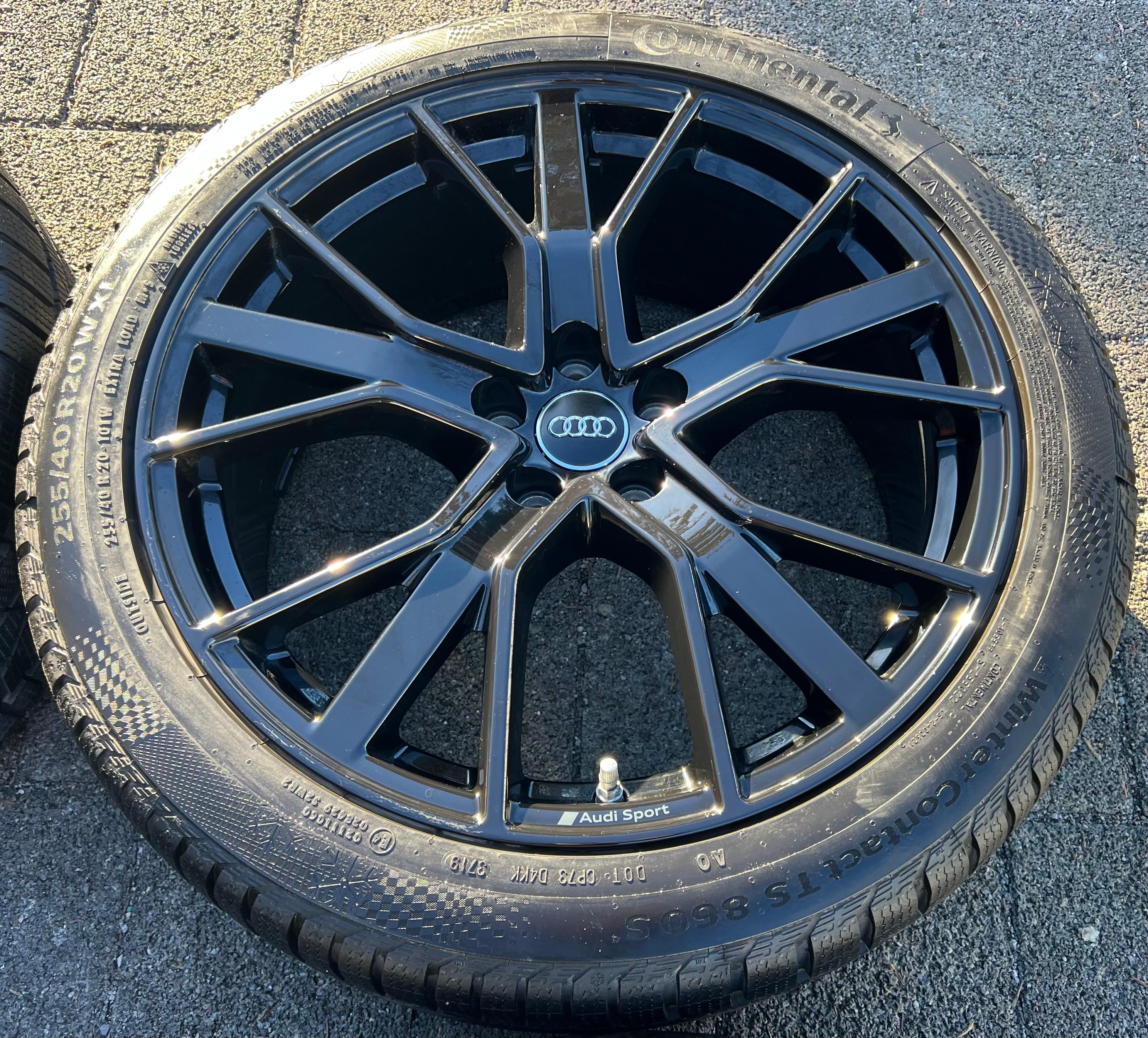 4 ORIGINAL 20" ALU WINTERRÄDER AUDI Q3 F3 RSQ3 83A601025T 255/40R20 101W CONTINENTAL