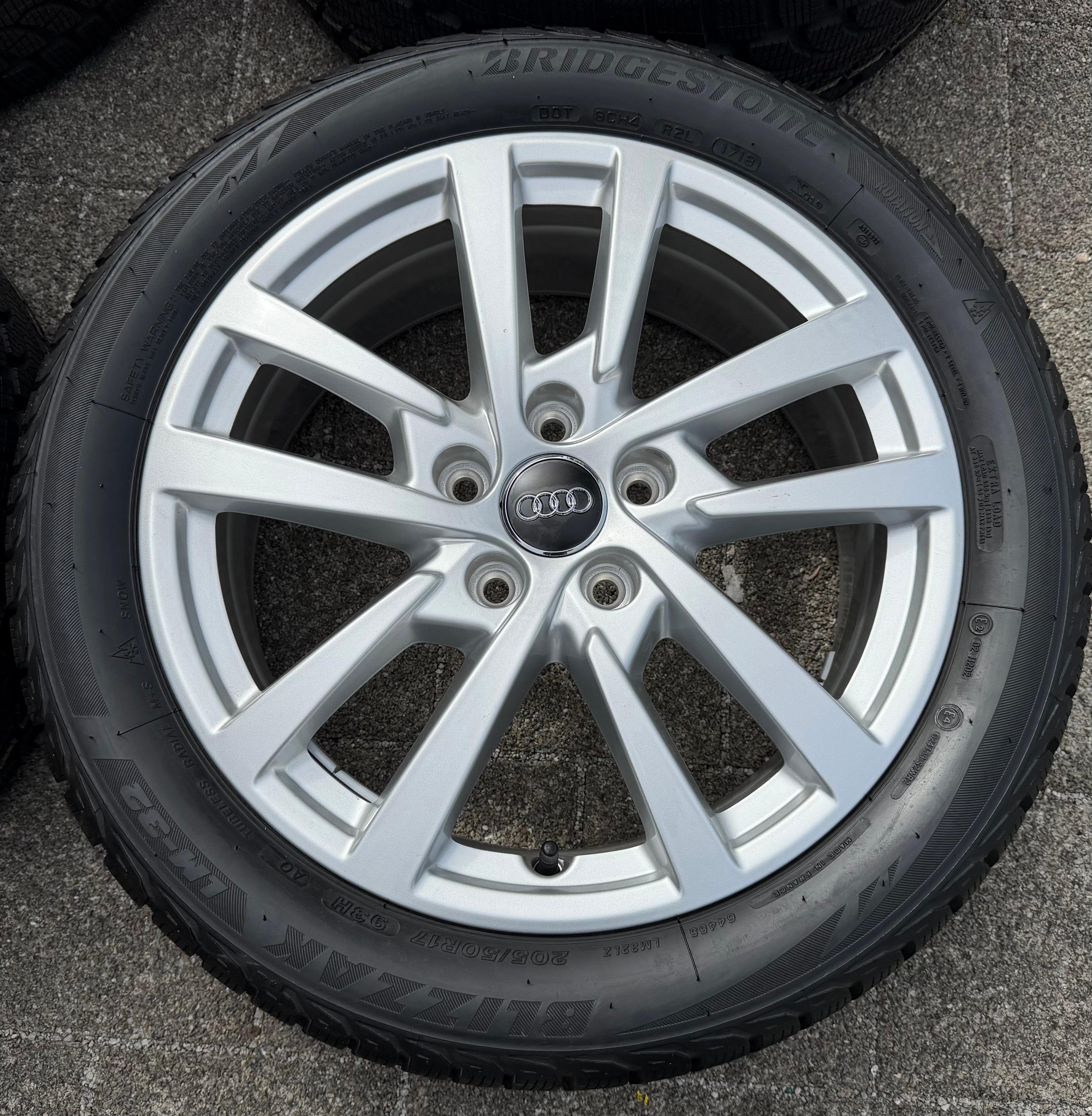 4 Original 17" Alu Winterräder Audi A3 S3 8V 8V0601025DH 205/50R17 93H Bridgestone