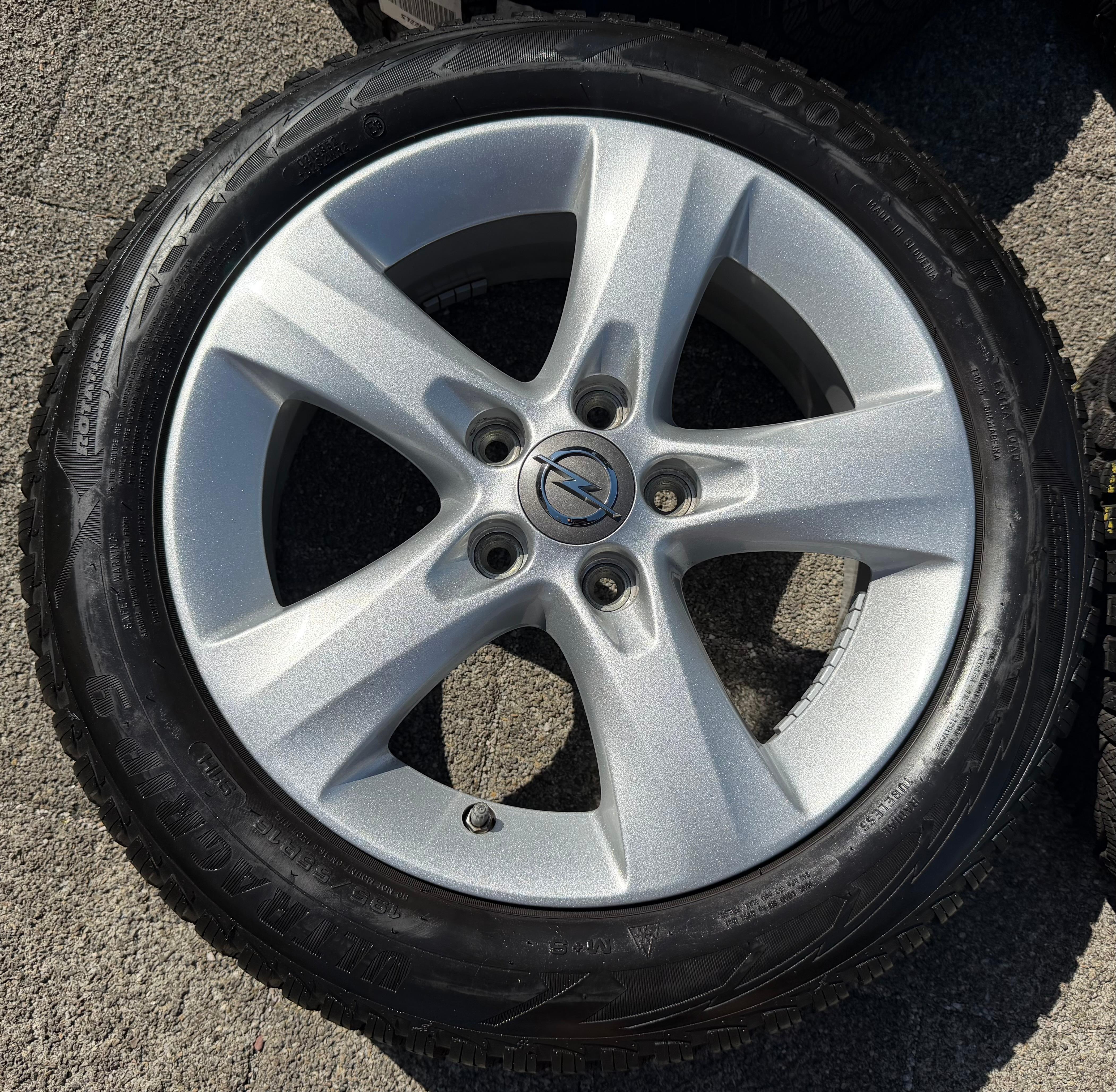 4 Original Alu Winterräder Opel Corsa D Corsa E 195/55R16 91H 13336770 5x110 Goodyear