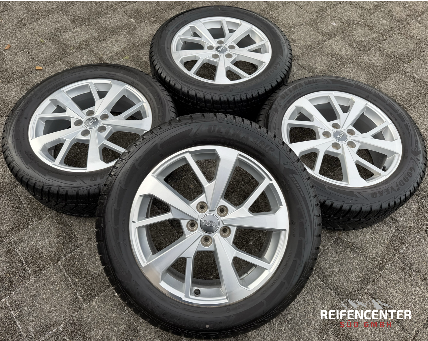 4 ruedas de invierno de aluminio originales de 18" para Audi Q3 F3 83A 83A601025J 235/55R18 104H Goodyear
