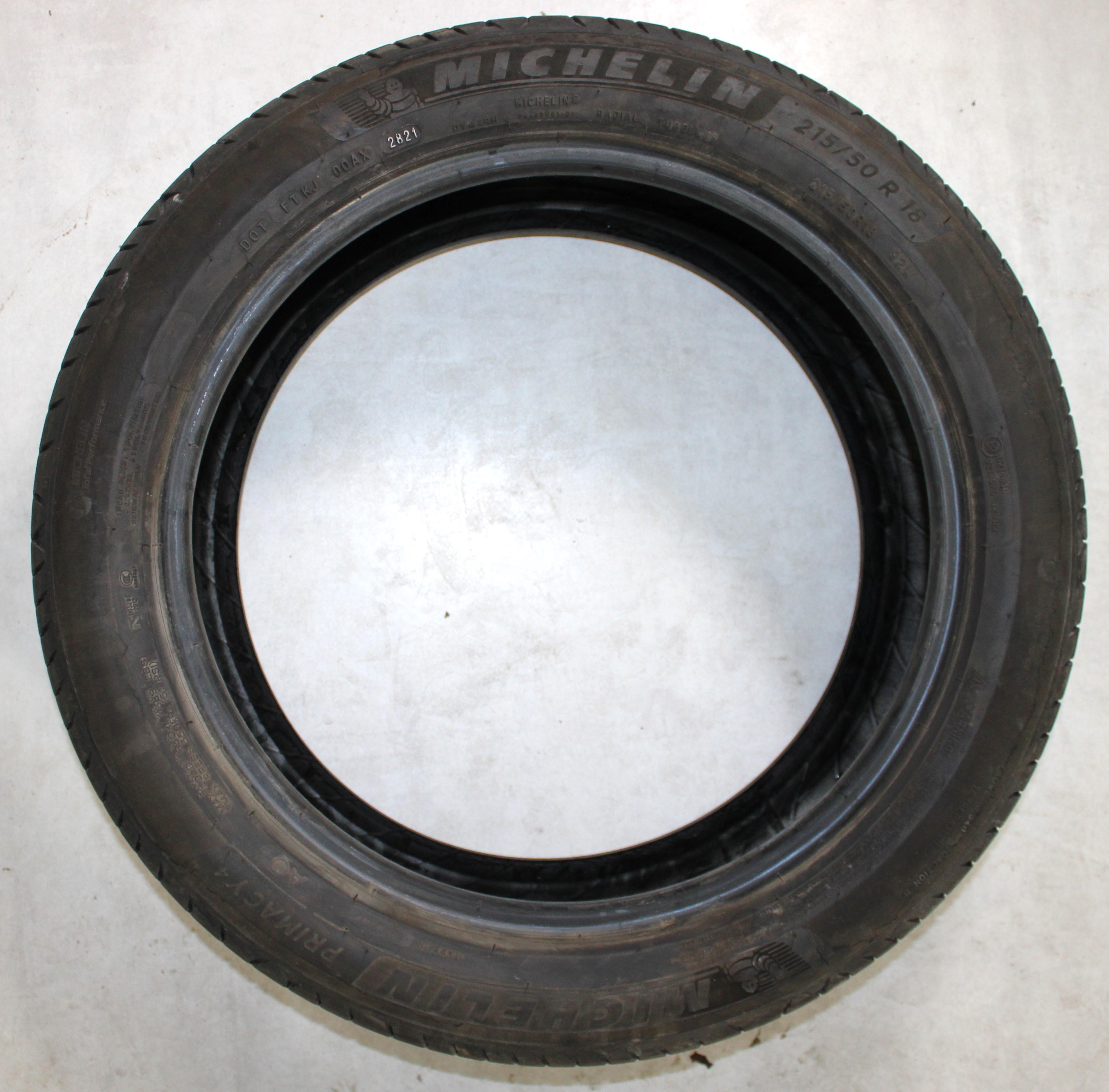1 x 215/50R18 92W Sommerreifen Michelin Primacy 4 6,5mm 2021 AO