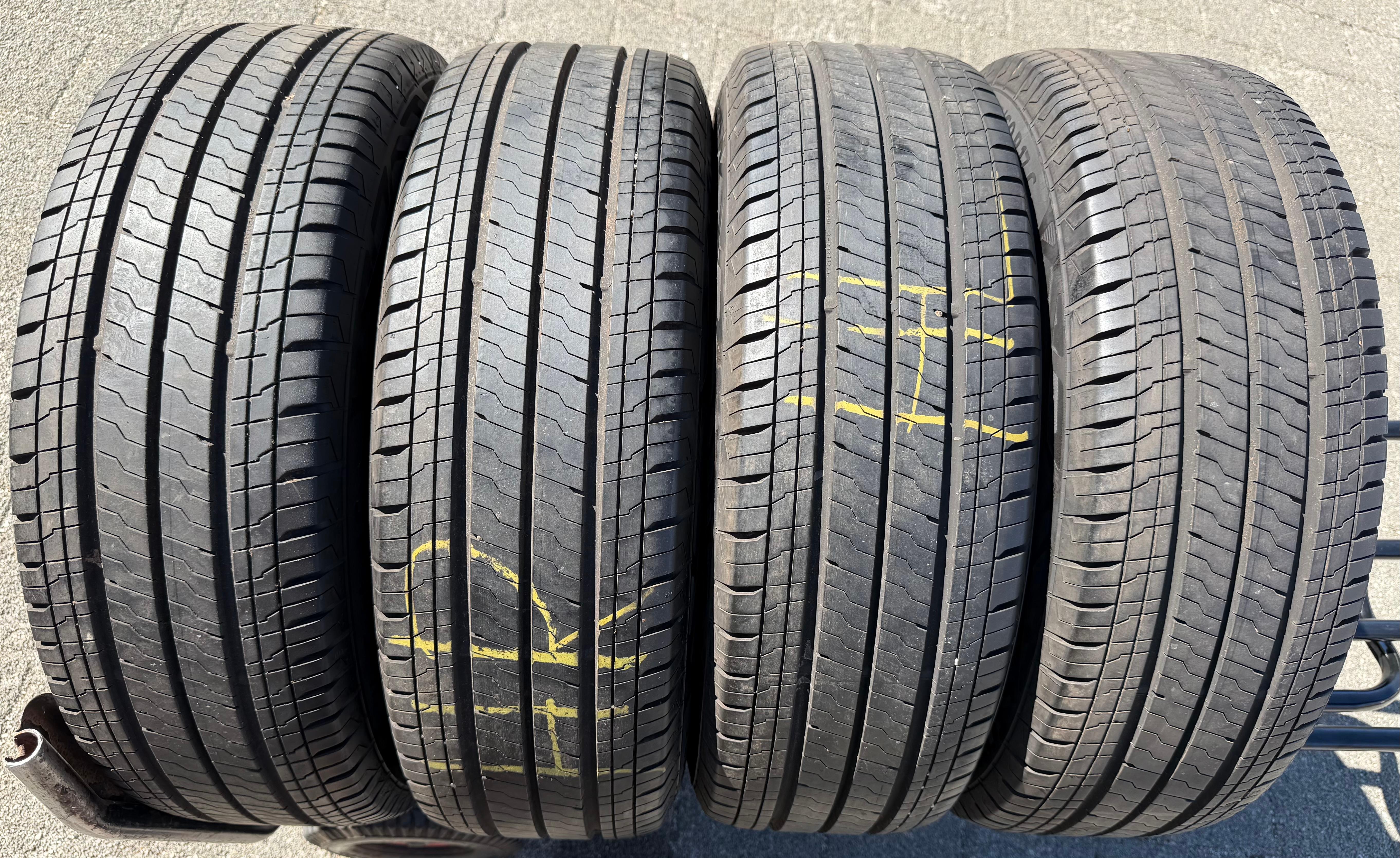 4 originele 17-inch aluminium Sommer-velgen voor Ford Transit Tourneo Custom NXN 2023, Continental PZ31-FA met bandenspanningscontrolesysteem (RDKS)