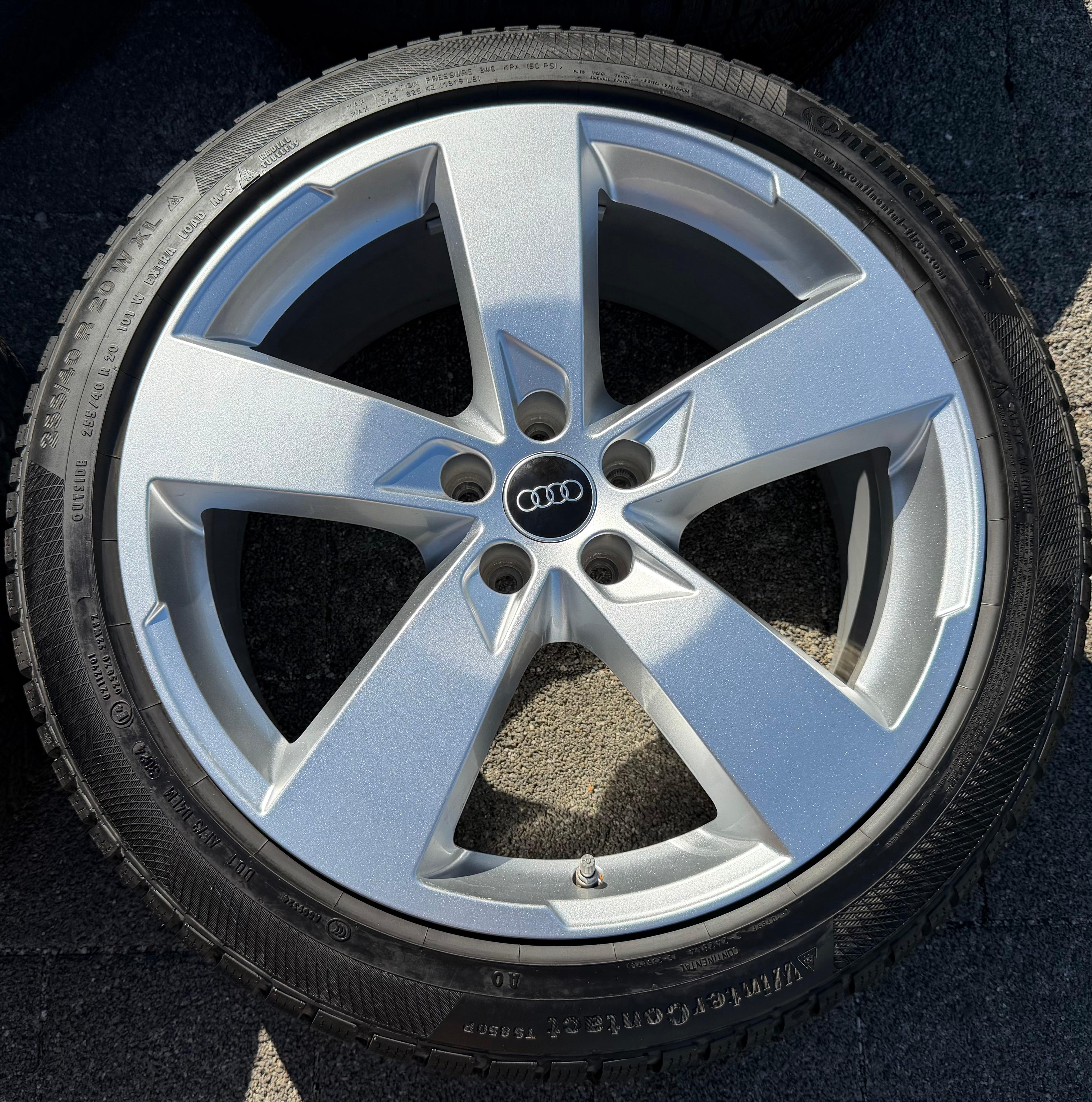 4 Original 20" Alu Winterräder Audi A6 S6 C8 F2 4K0601025K 2022 255/40R20 101W Continental