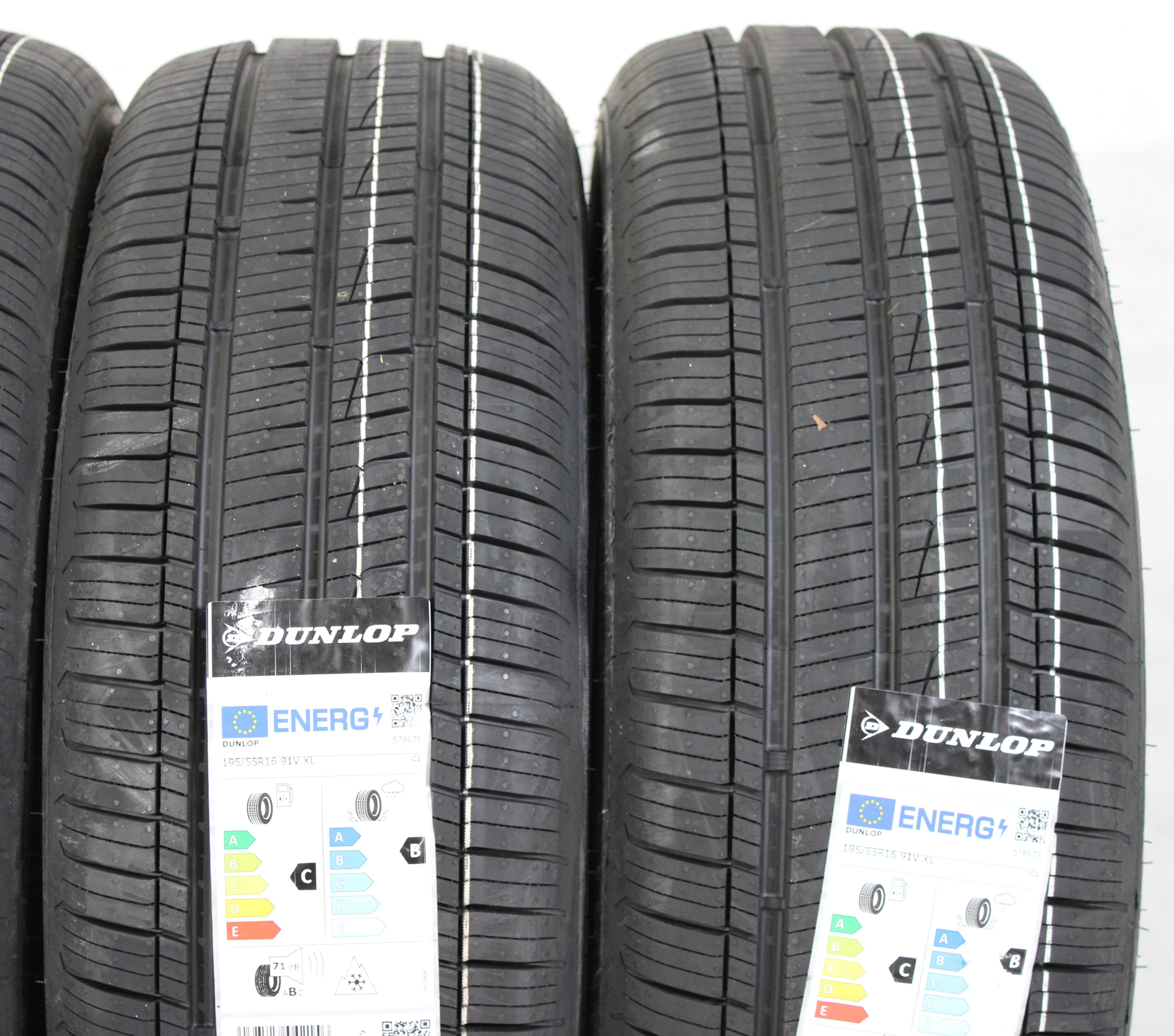 4 x 195/55R16 91V pneus toutes saisons Dunlop Sport Allseason 2023 NEU