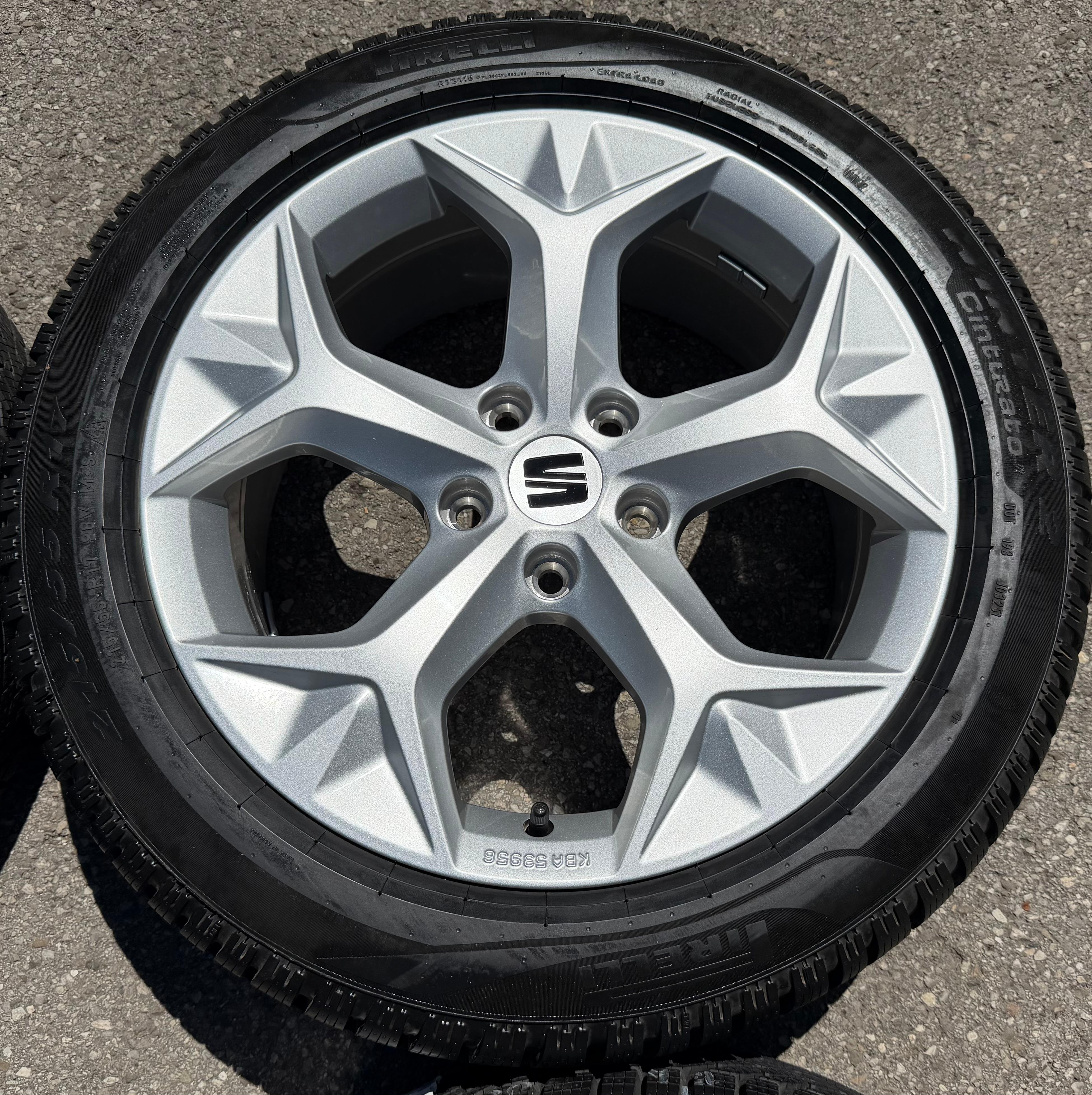 4 llantas de aluminio originales de invierno de 17" para SEAT Ateca Cupra 575071497H 215/55R17 98V, nuevas