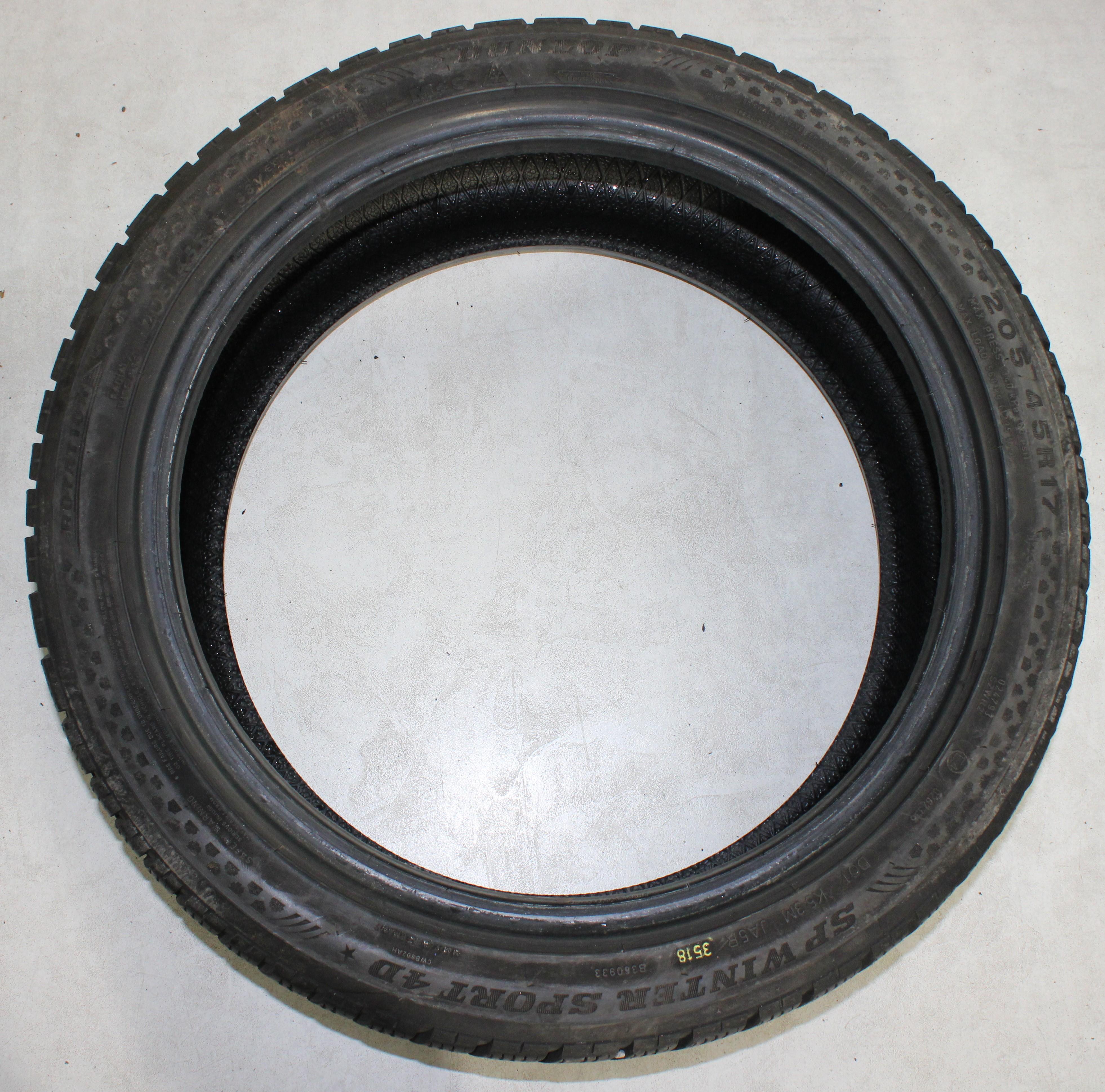 2 x 205/45R17 88V Pneumatici invernali Dunlop SP Winter Sport 4D 5-5,5mm 2018 *