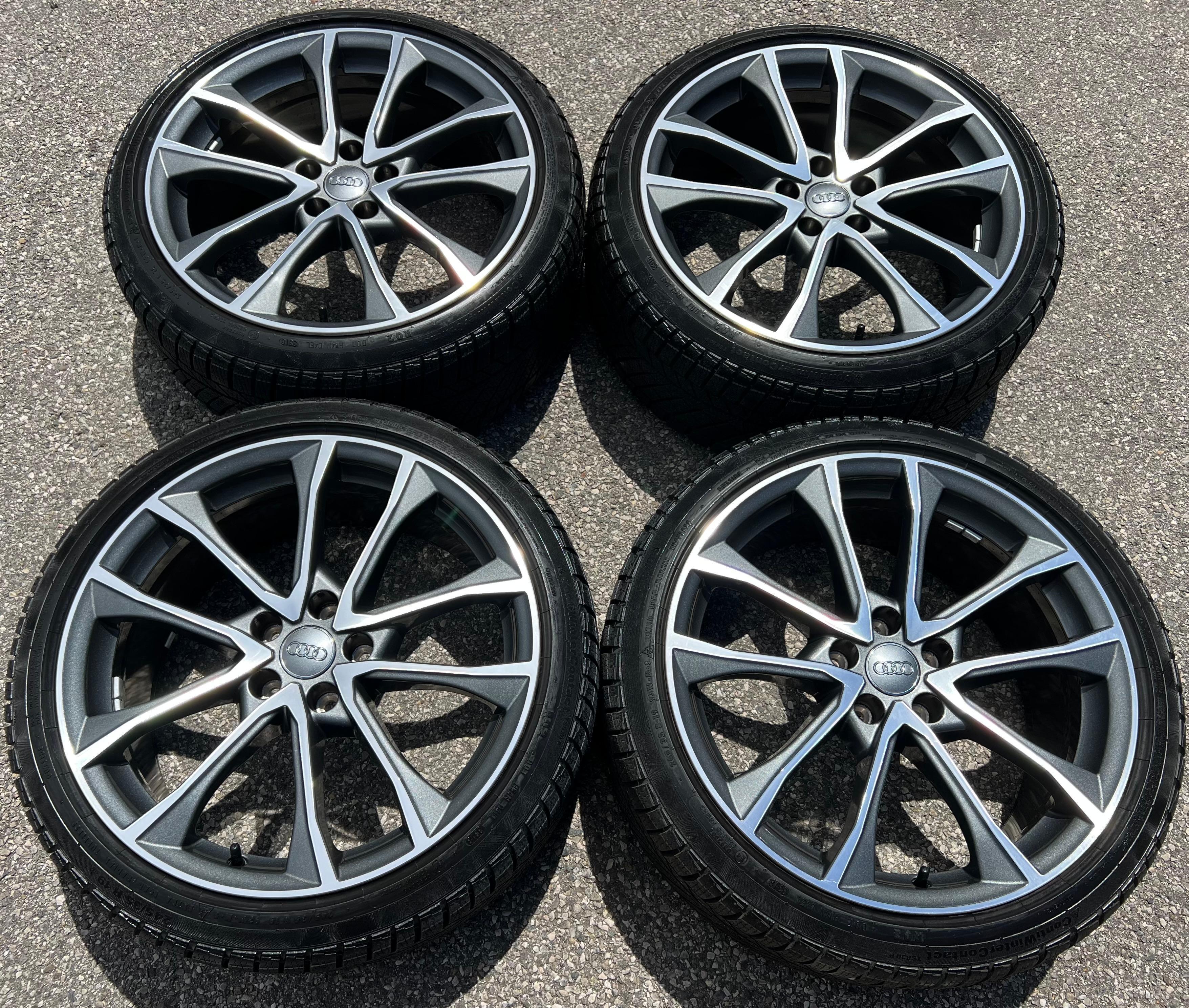 4 ROUES D'HIVER ORIGINALES 19" EN ALUMINIUM AUDI A4 S4 8W B9 8W0601025BF 245/35R19 93W CONTI