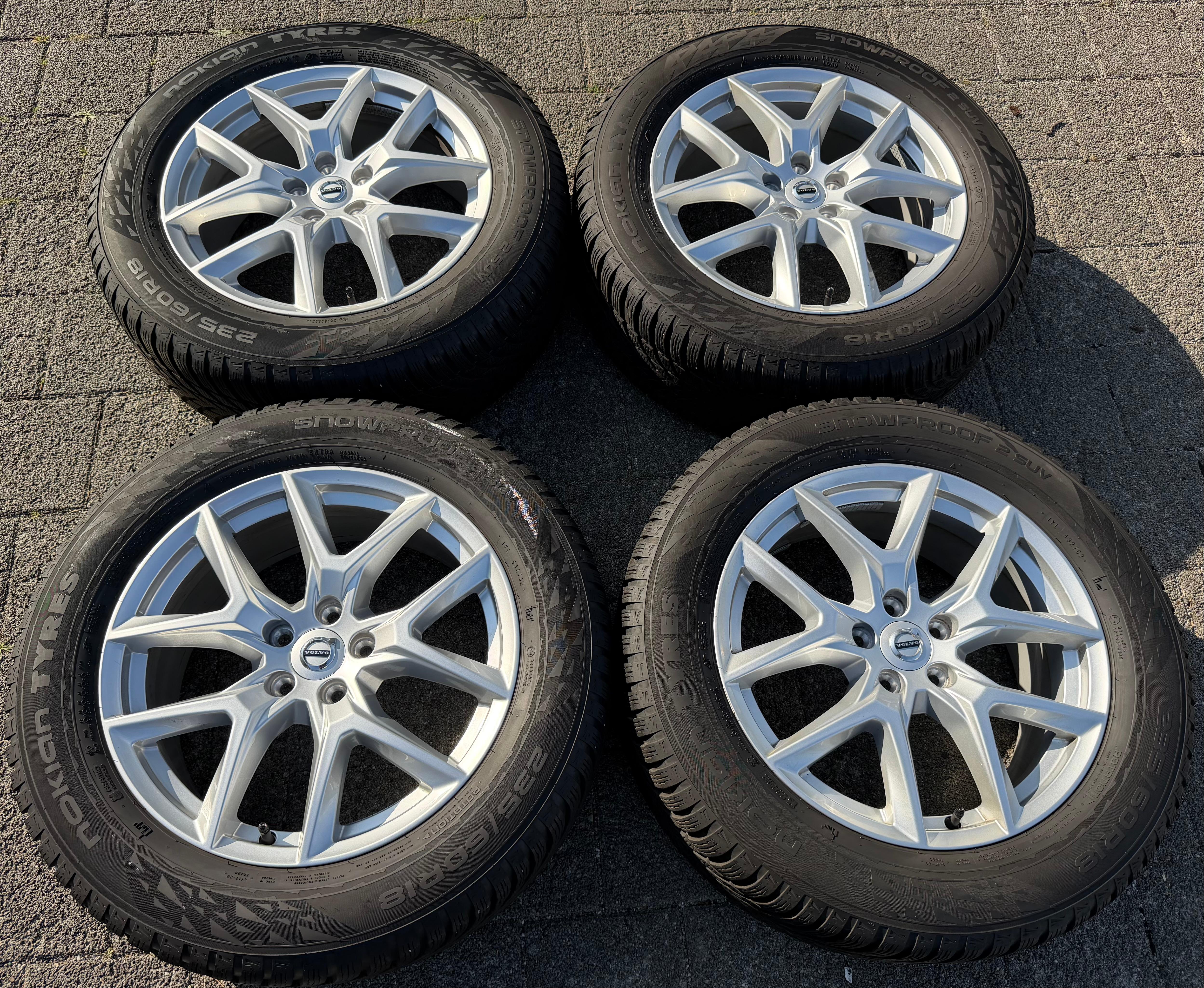 4 Original 18" Alu Winterräder Volvo XC60 II 31423851 235/60R18 107H NOKIAN 2025