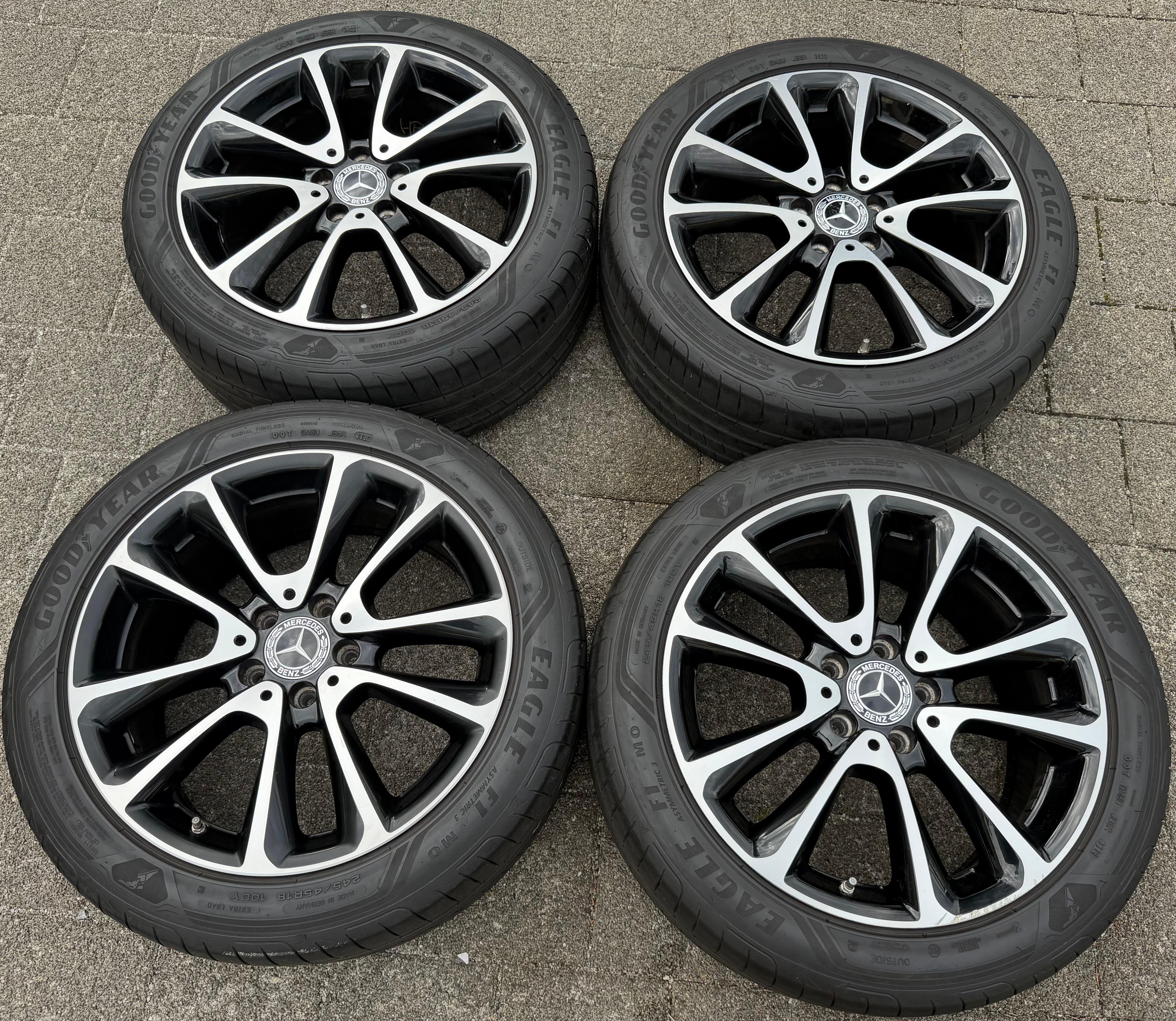 4 ORIGINAL 18" ALUFELGEN MERCEDES E-KLASSE W213 A2134011600 8x18 ET43 FREIHAUS