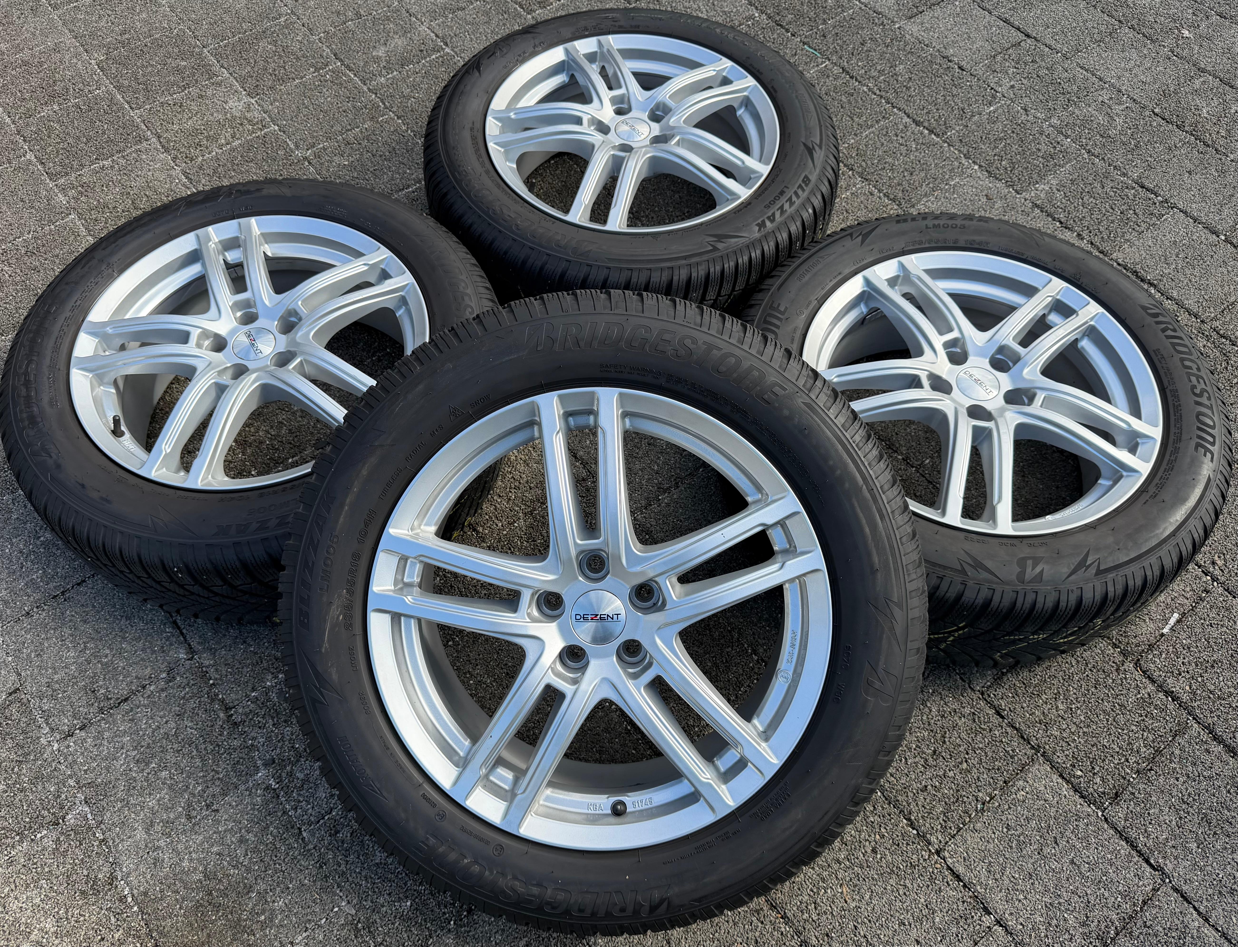 4 Alu 18" Winterräder Volvo S90 II V90 P XC40 C40 X 235/55R18 104H Bridgestone