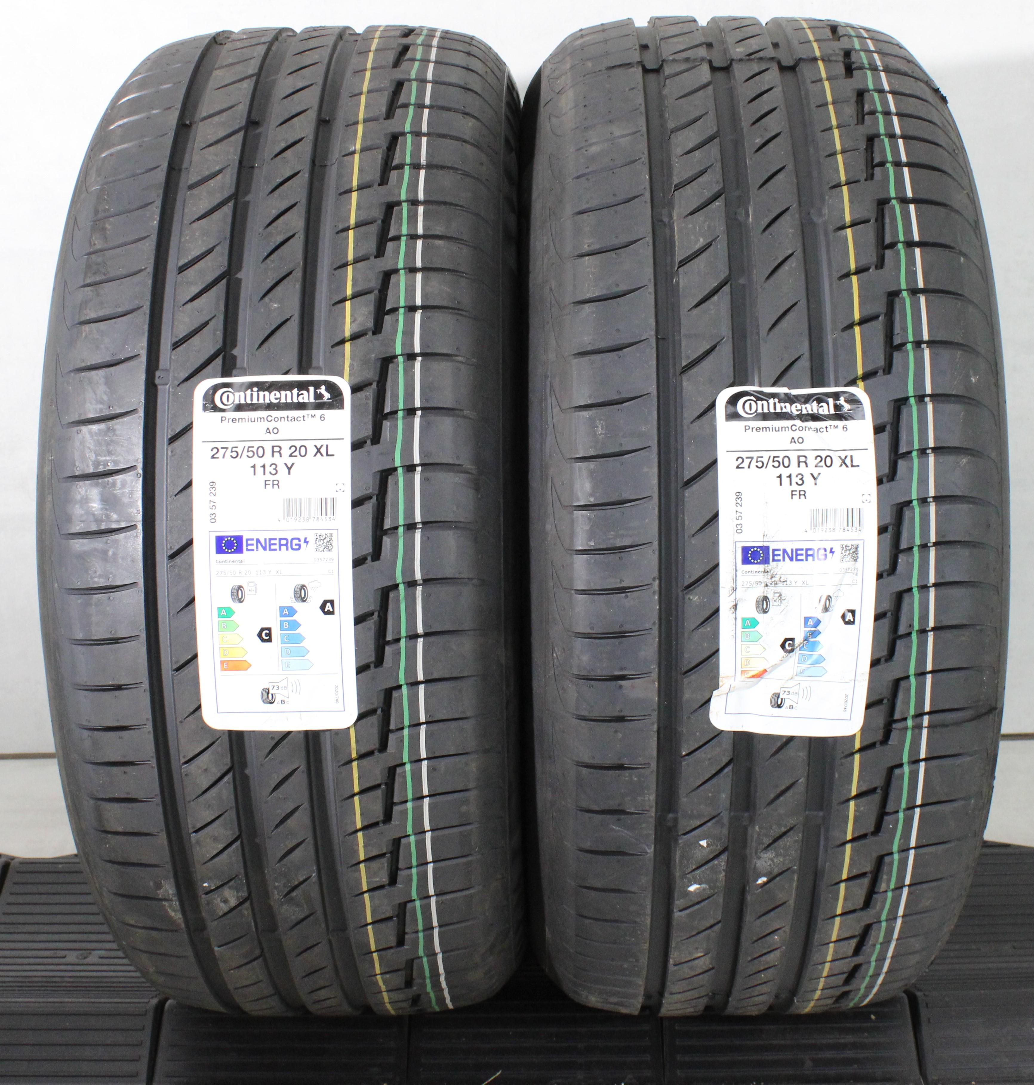 2 x 275/50R20 113Y Sommerreifen Continental Premium Contact 6 AO 2021 XL