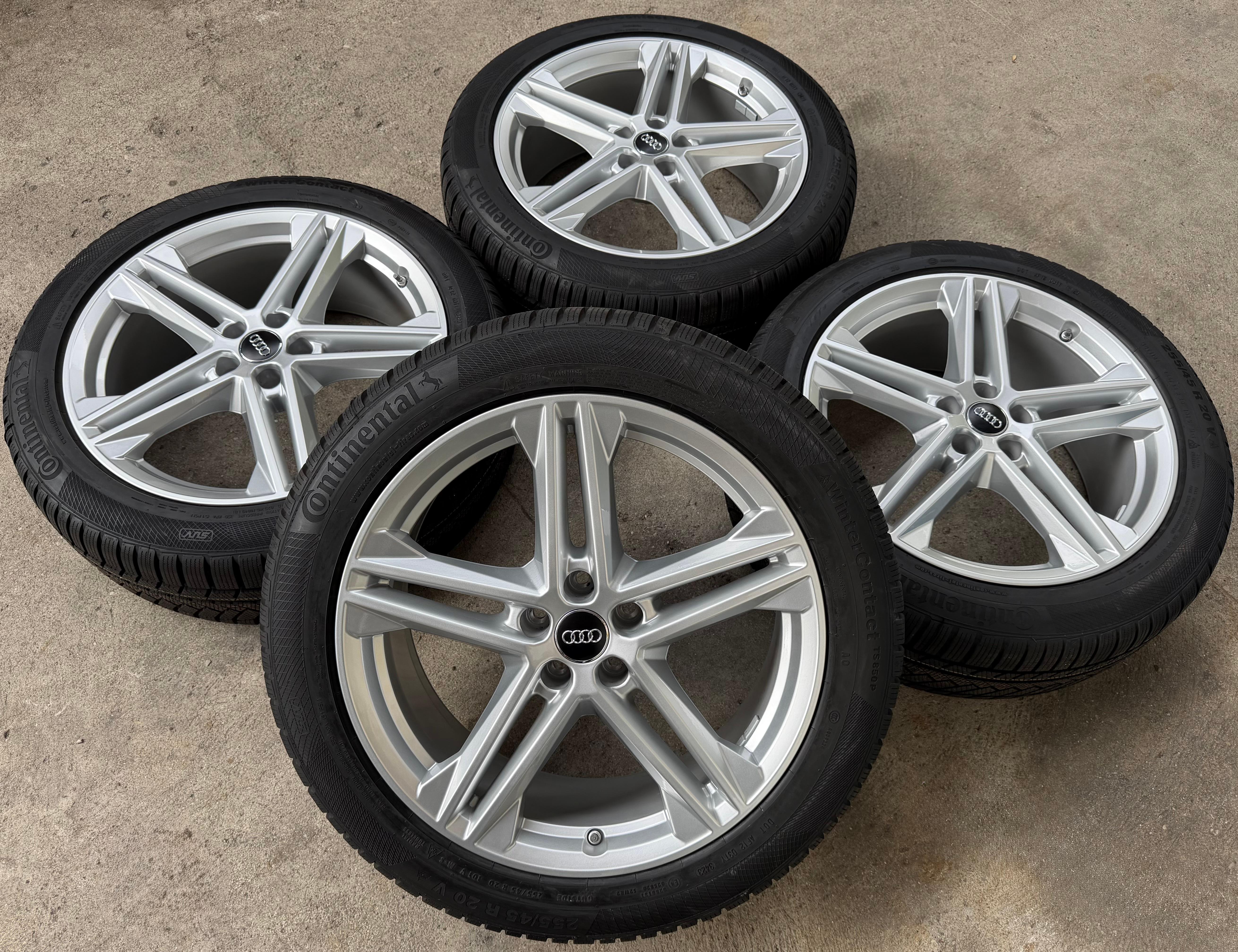 4 Original 20" Alu Winterräder AUDI Q5 SQ5 FY 80A601025L 255/45R20 101N Continental NEU