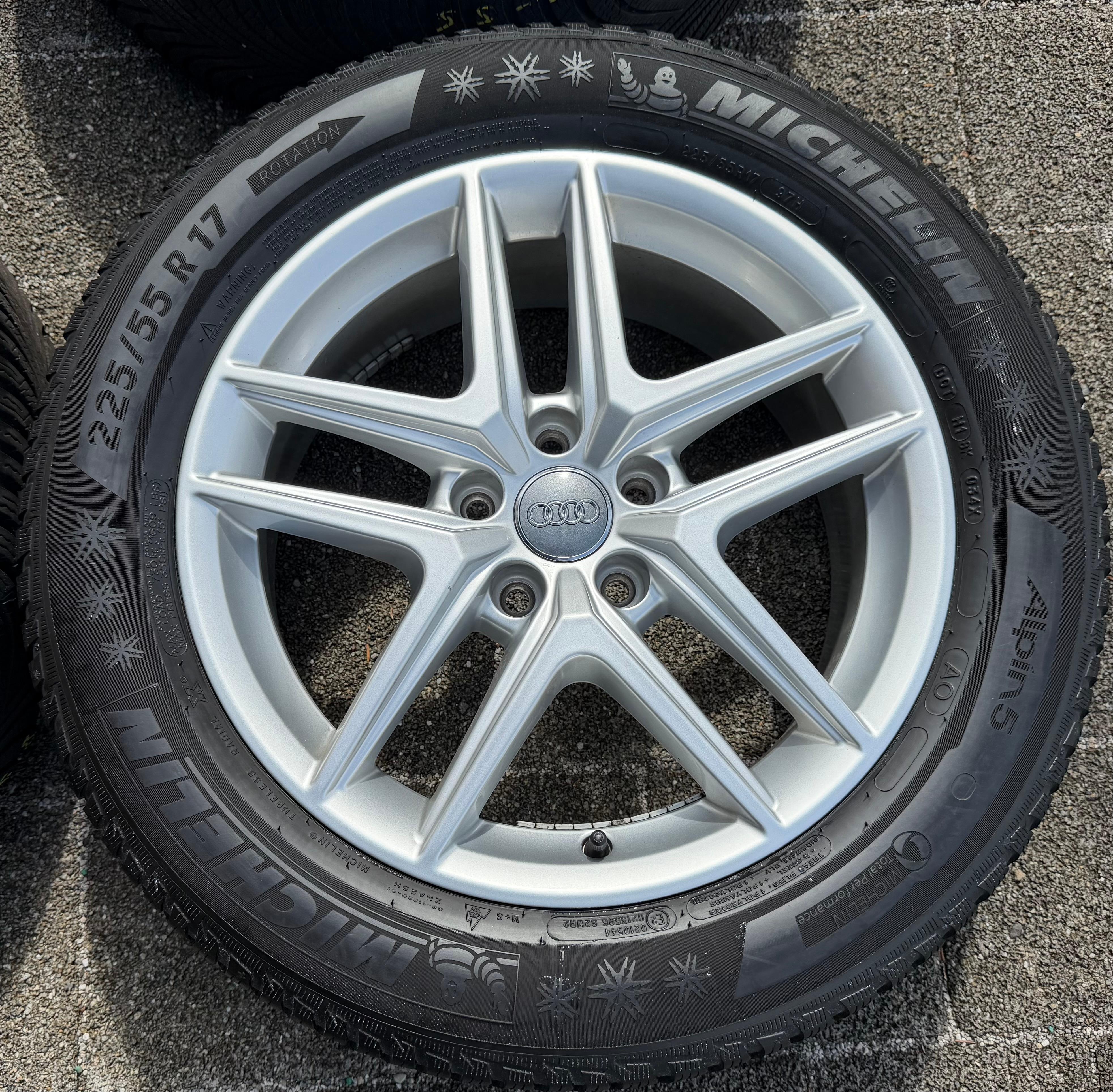 4 ORIGINAL 17" ALU WINTERRÄDER AUDI A4 ALLROAD 8W B9 225/55R17 97H 8W9601025D