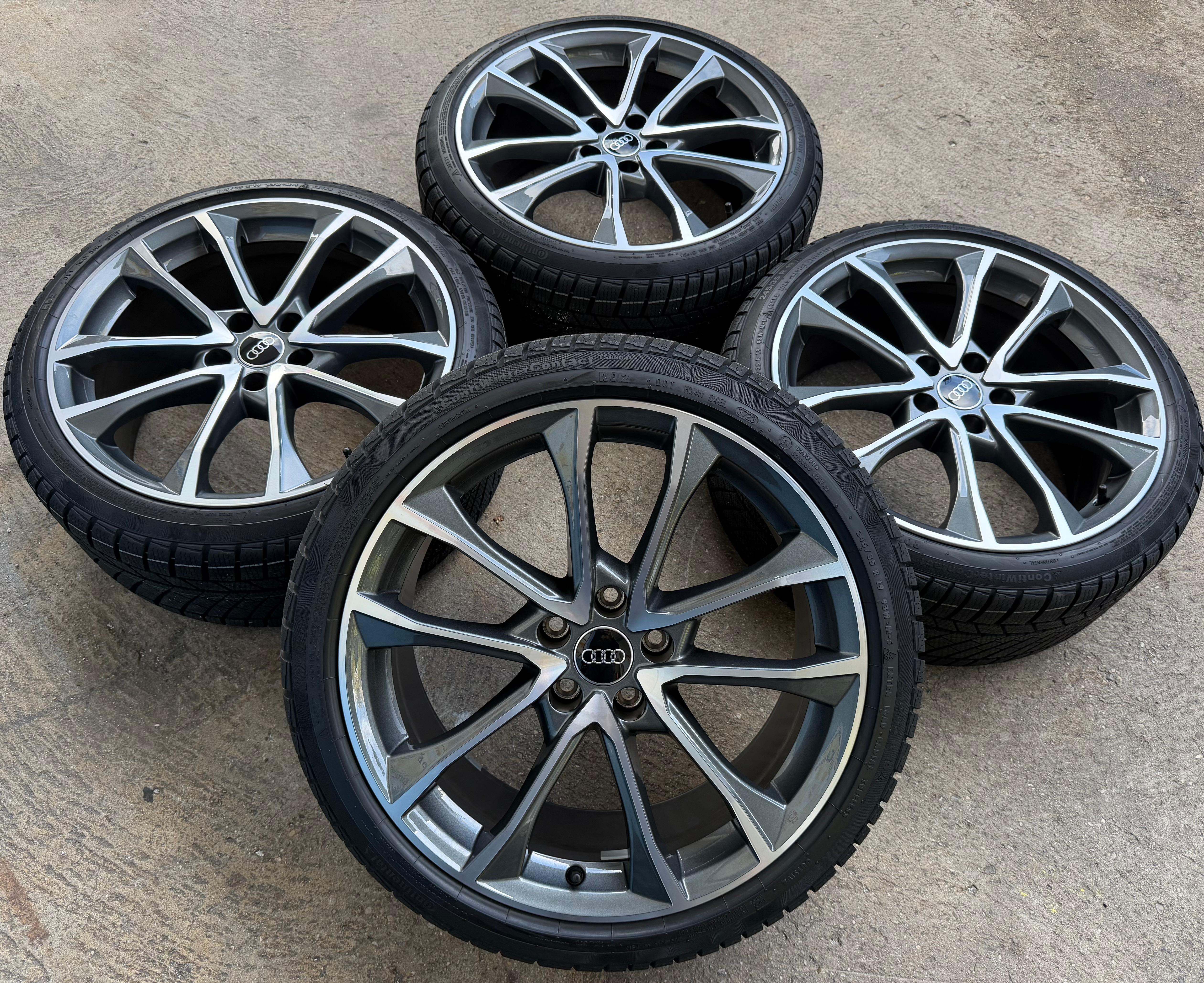 4 Original 19" Alu Winterräder Audi A4 S4 8W B9 8W0601025BF 245/35R19 93W NEU