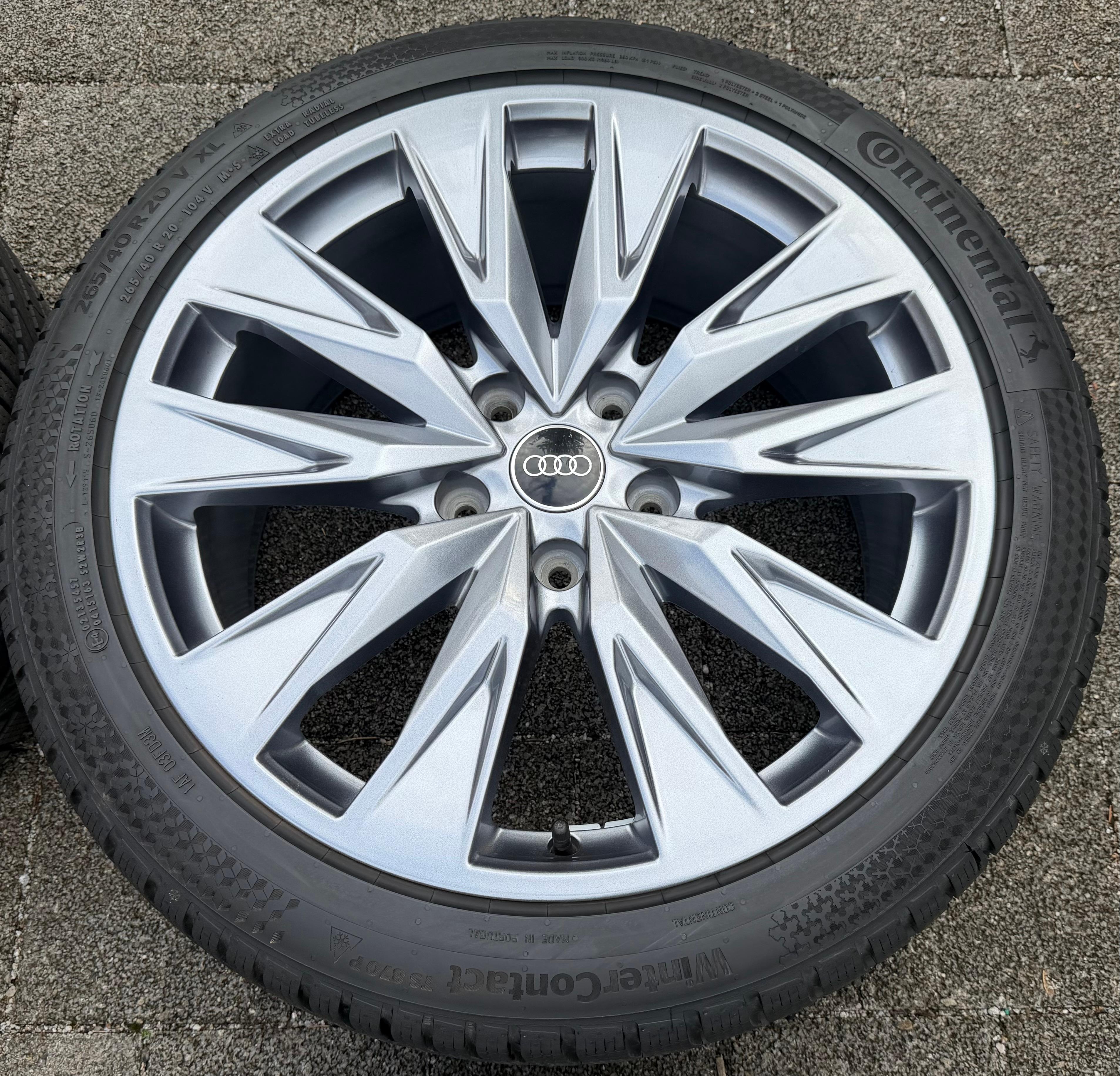 4 ORIGINAL 20" ALU WINTERRÄDER AUDI A6 S6 E-TRON GH5 GHA 85E601025B 85E601025C 2024
