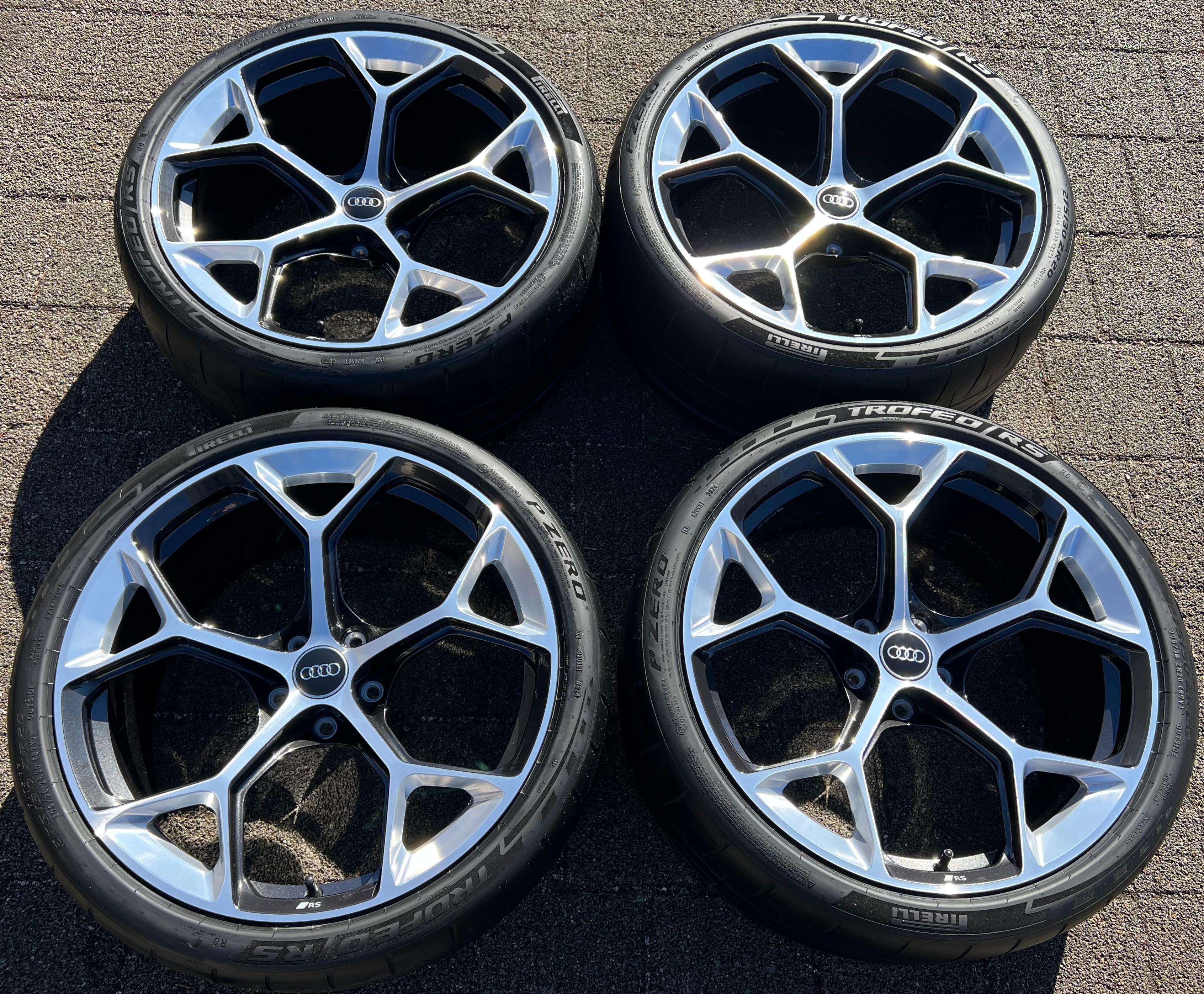 4 ORIGINELE 20" ALU-ZOMERWIELEN AUDI RS4 RS5 8W 275/30R20 97Y 8W0601025GJ GRATIS VERZENDING