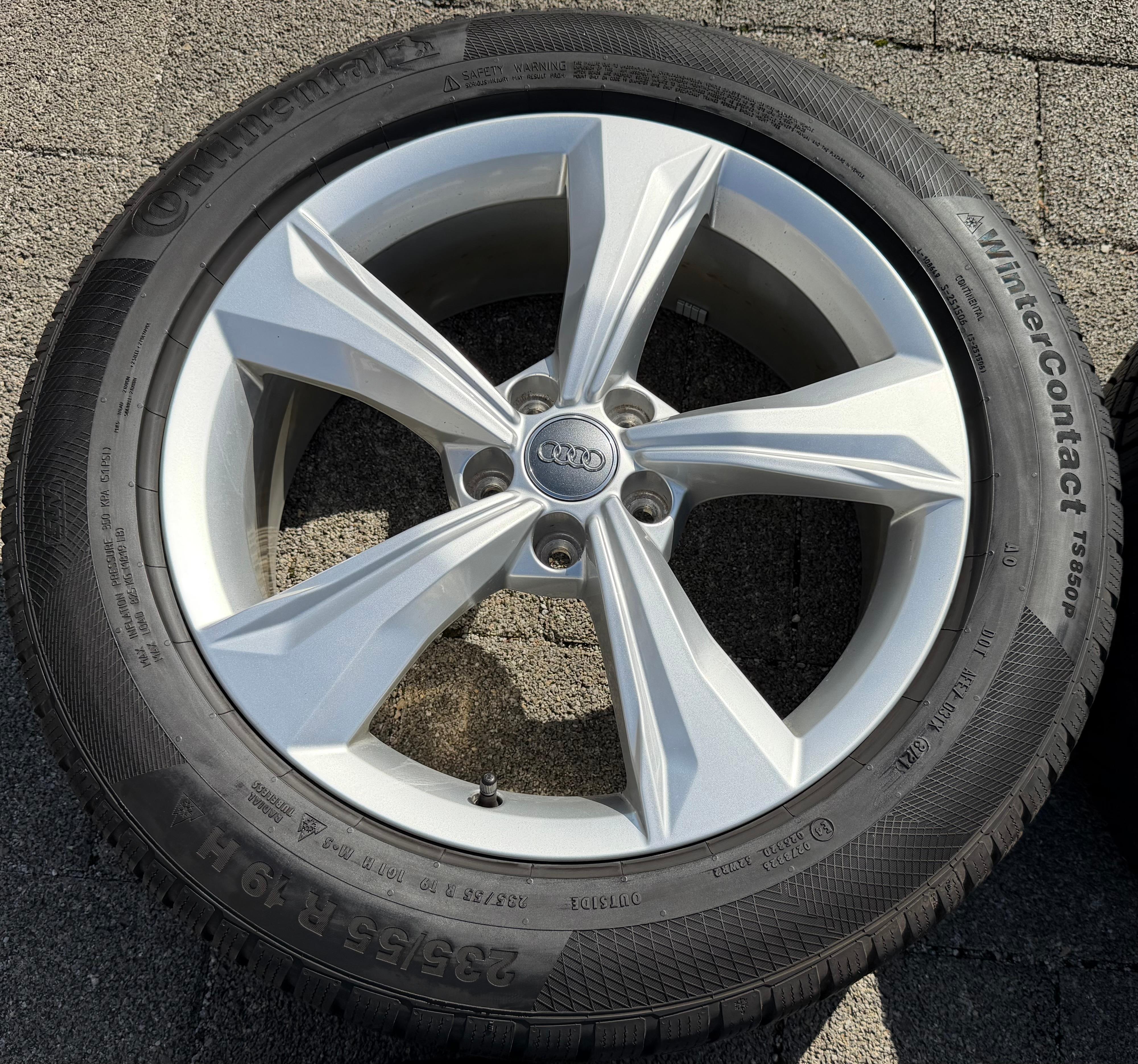 4 Original 19" Alu Winterräder Audi Q5 SQ5 FY 80A601025K 235/55R19 101H Continental