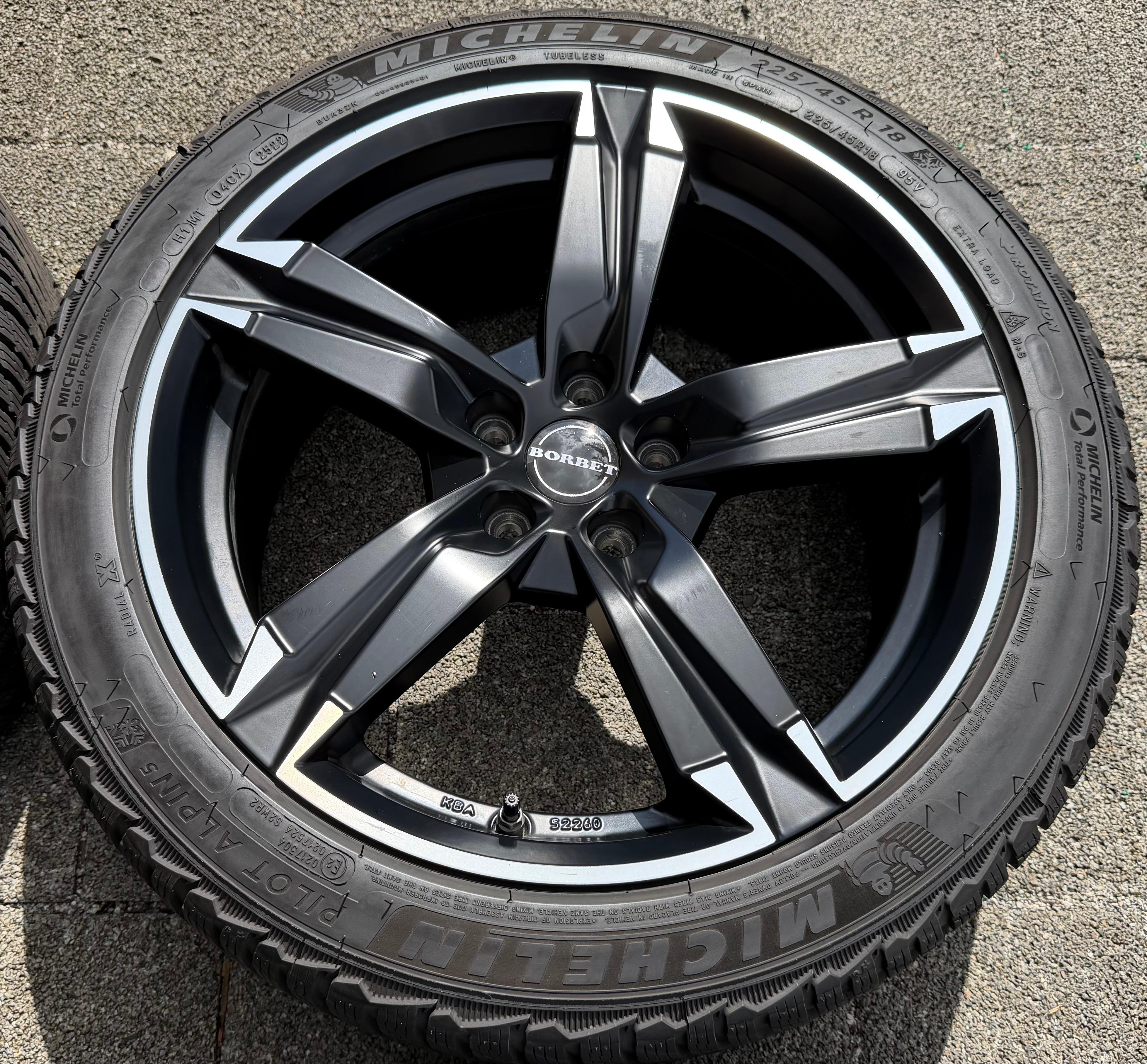4 Alu 18" Winterräder Volvo V70 V40 CC S80 Jaguar XE Ford Puma Focus Mondeo RDKS