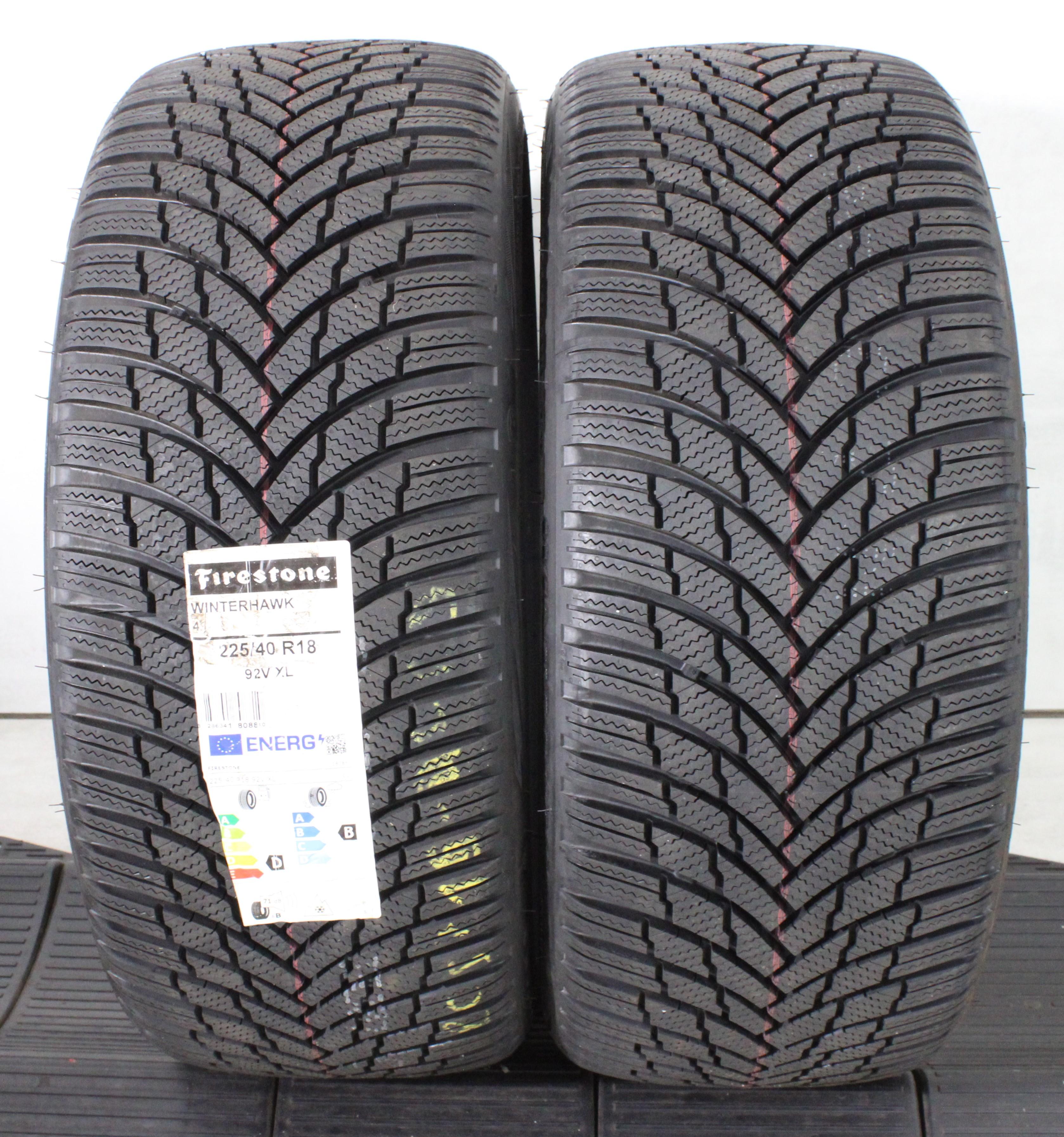 2 x 225/40R18 92V Winterreifen Firestone Winterhawk 4 NEU 2025