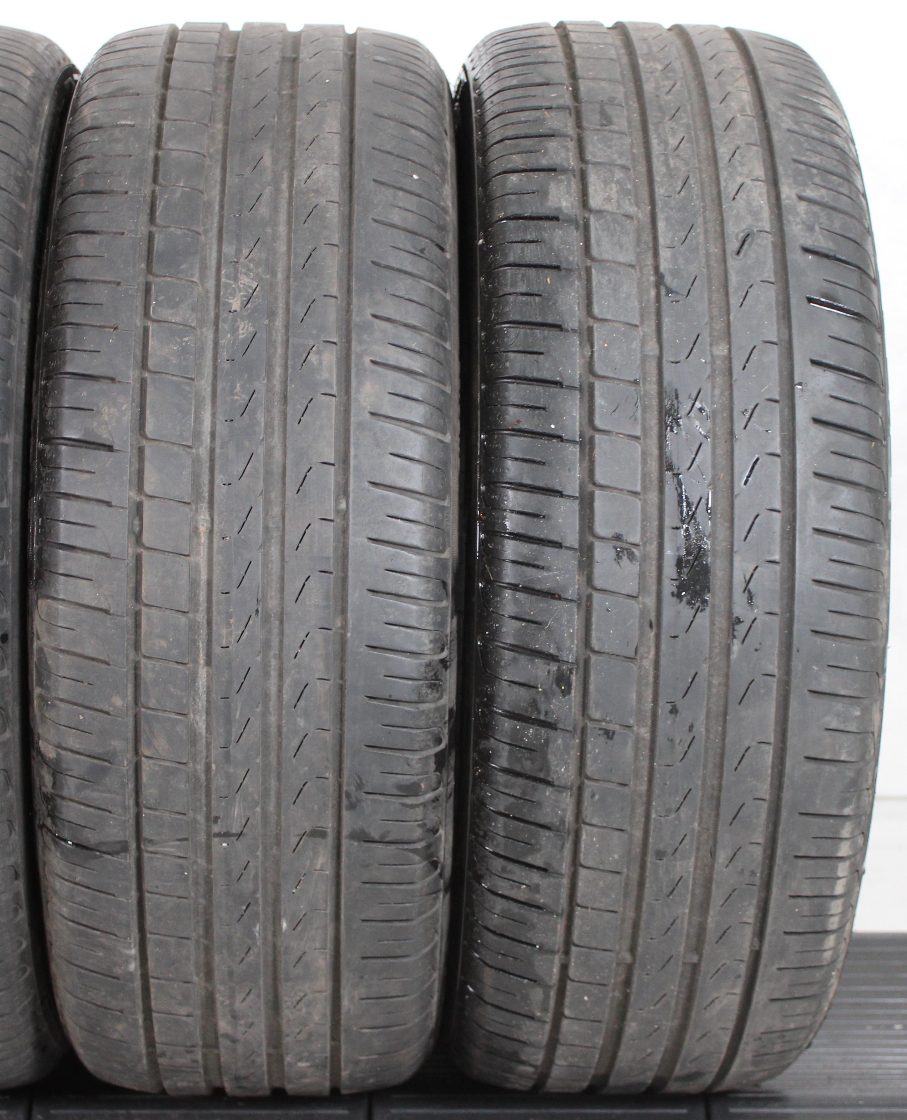 4 x 215/45R18 93W Sommerreifen Pirelli Cintuarto P7 2x 4,5-5mm und 2x 5-5,5mm 2018/2019