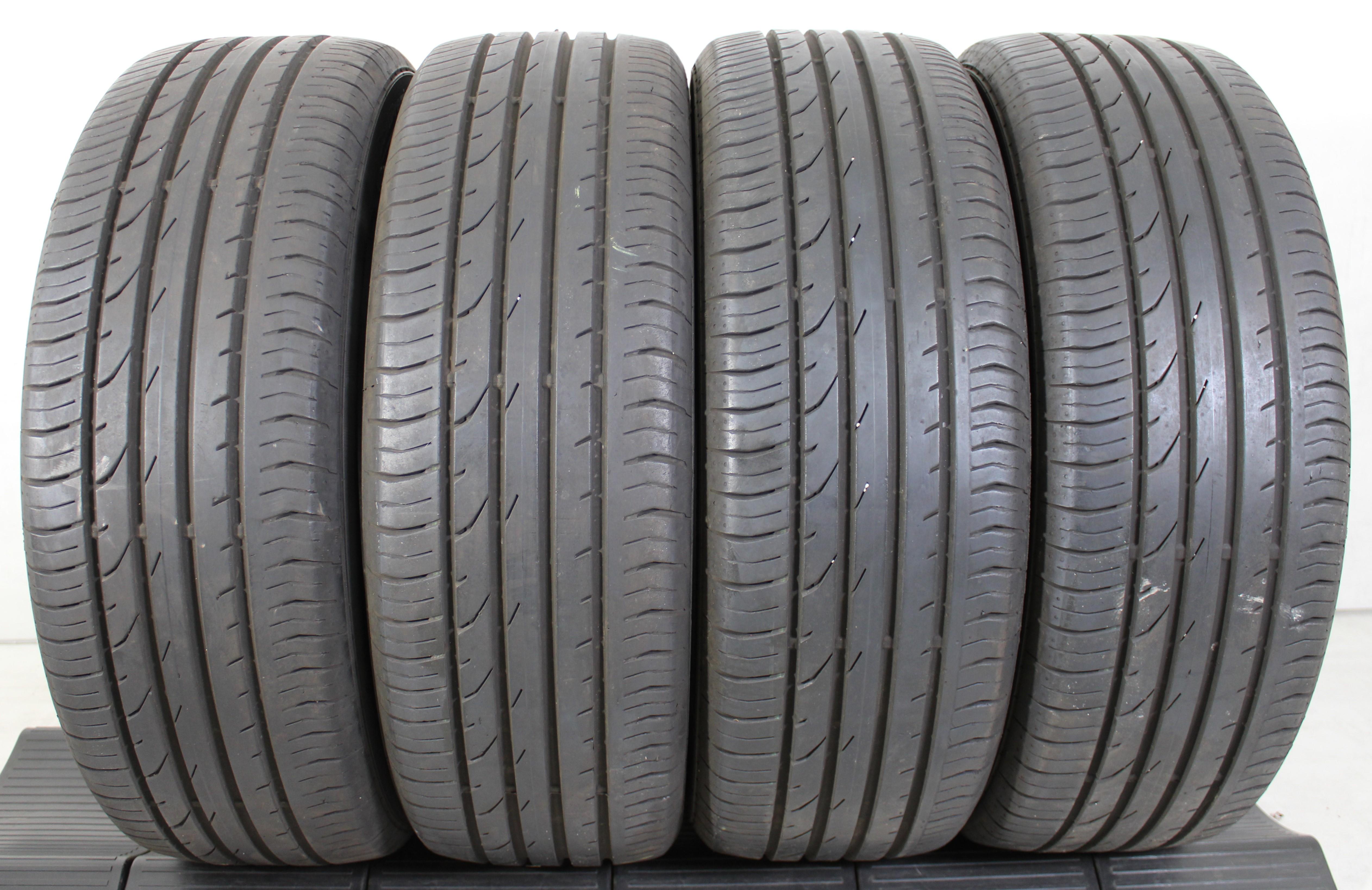 4 x 215/55R18 95H Sommerreifen Continental Premium Contact 2 2x 6,5-7mm und 2x 6-6,5mm 2013