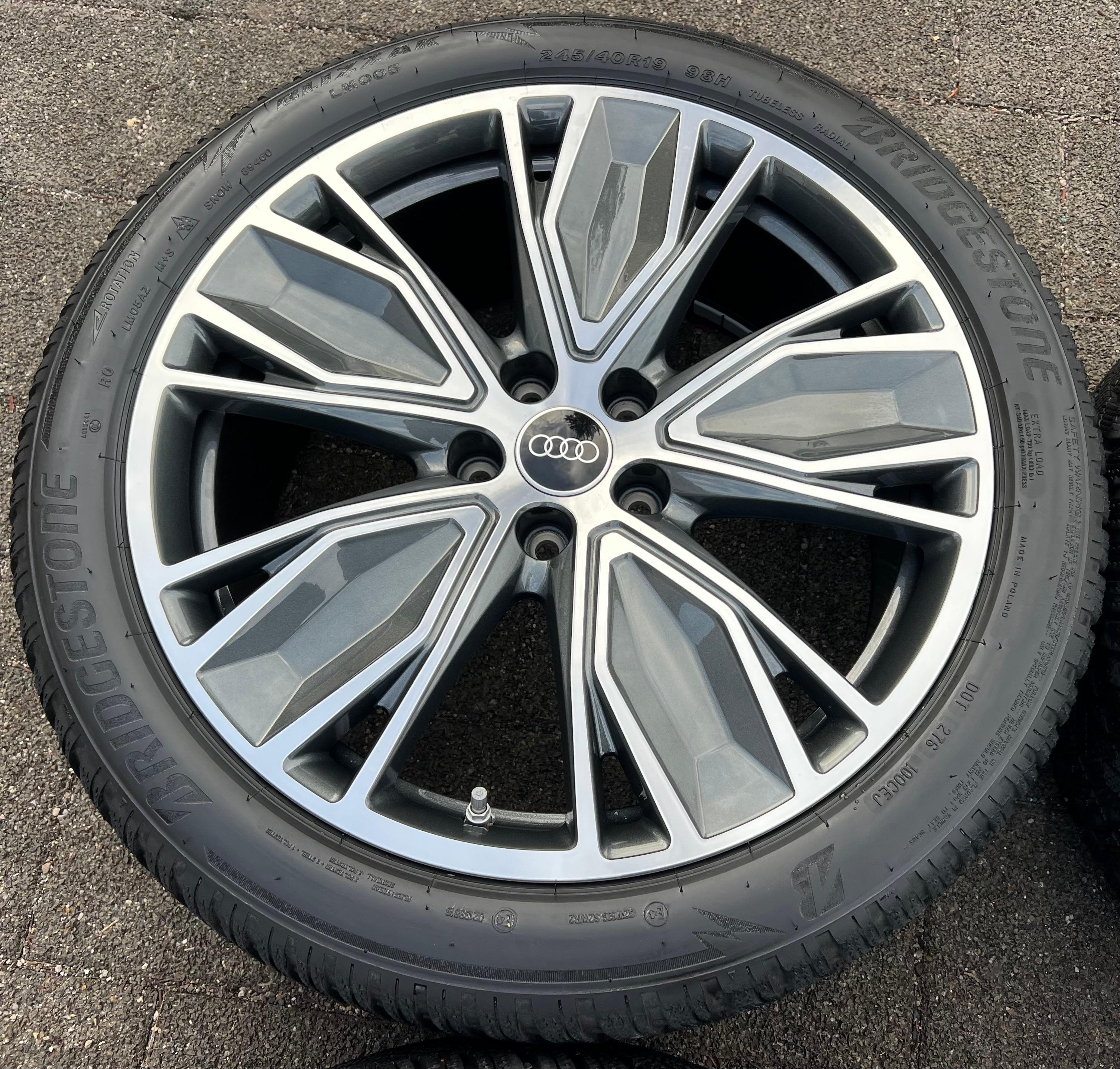 4 RUEDAS DE ALEACIÓN ORIGINALES DE INVIERNO DE 19" AUDI A5 S5 FU2 B10 8B3601025AT 245/40R19 98H 2024