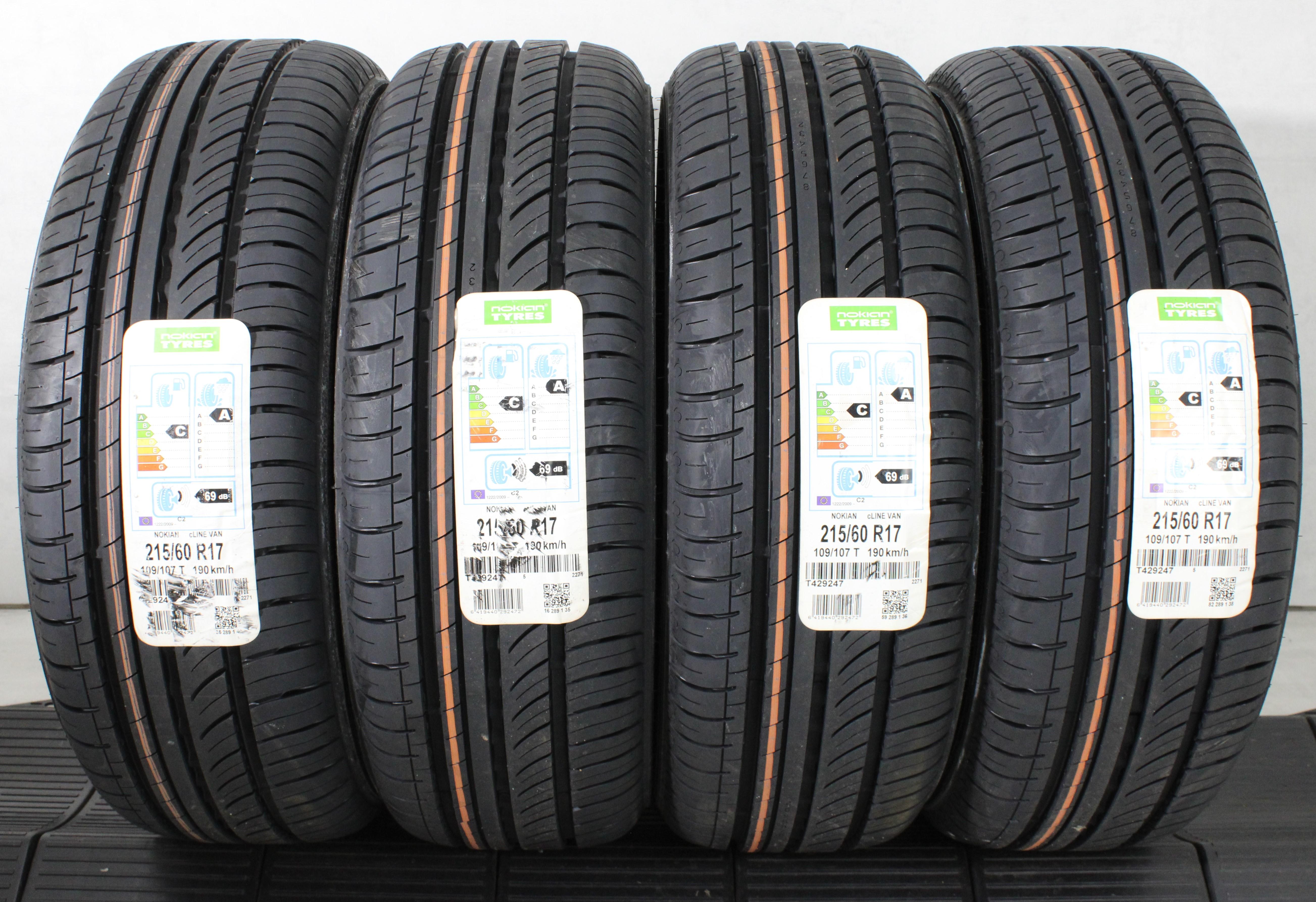 4 x 215/60R17C 109/107T Sommerreifen Nokian CLine  2019 Freihaus