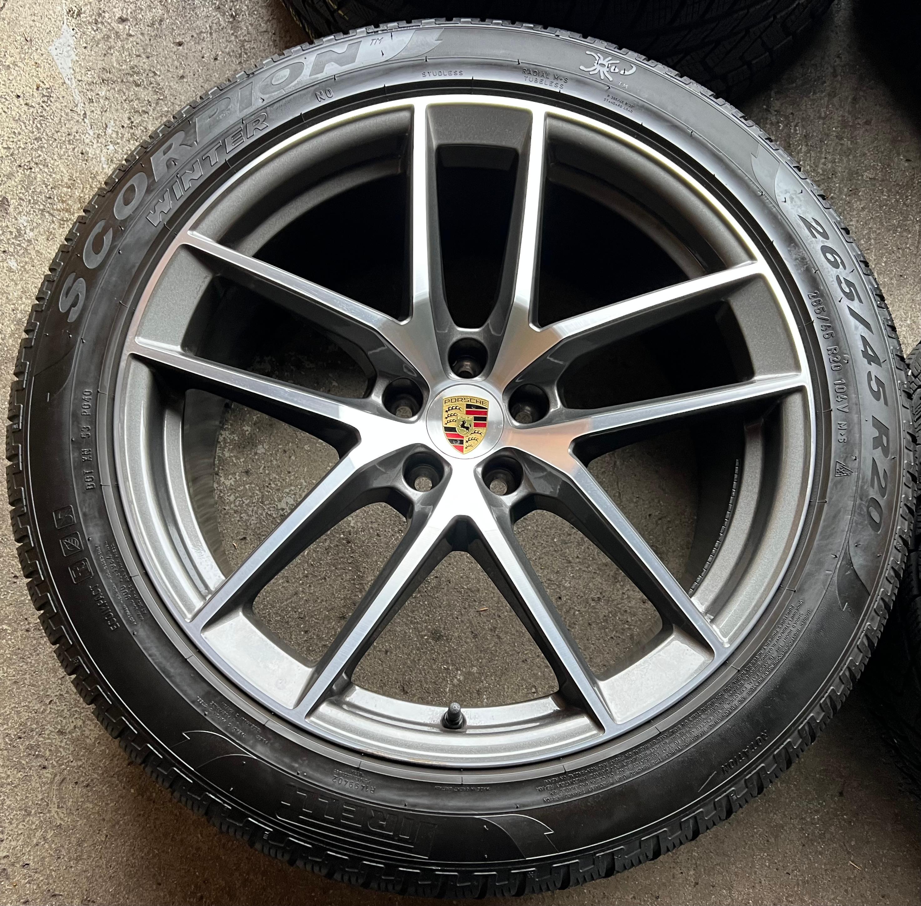 4 ORIGINAL 20" ALU WINTERRÄDER PORSCHE MACAN 265/45R20 104V 295/40R20 106V RDKS