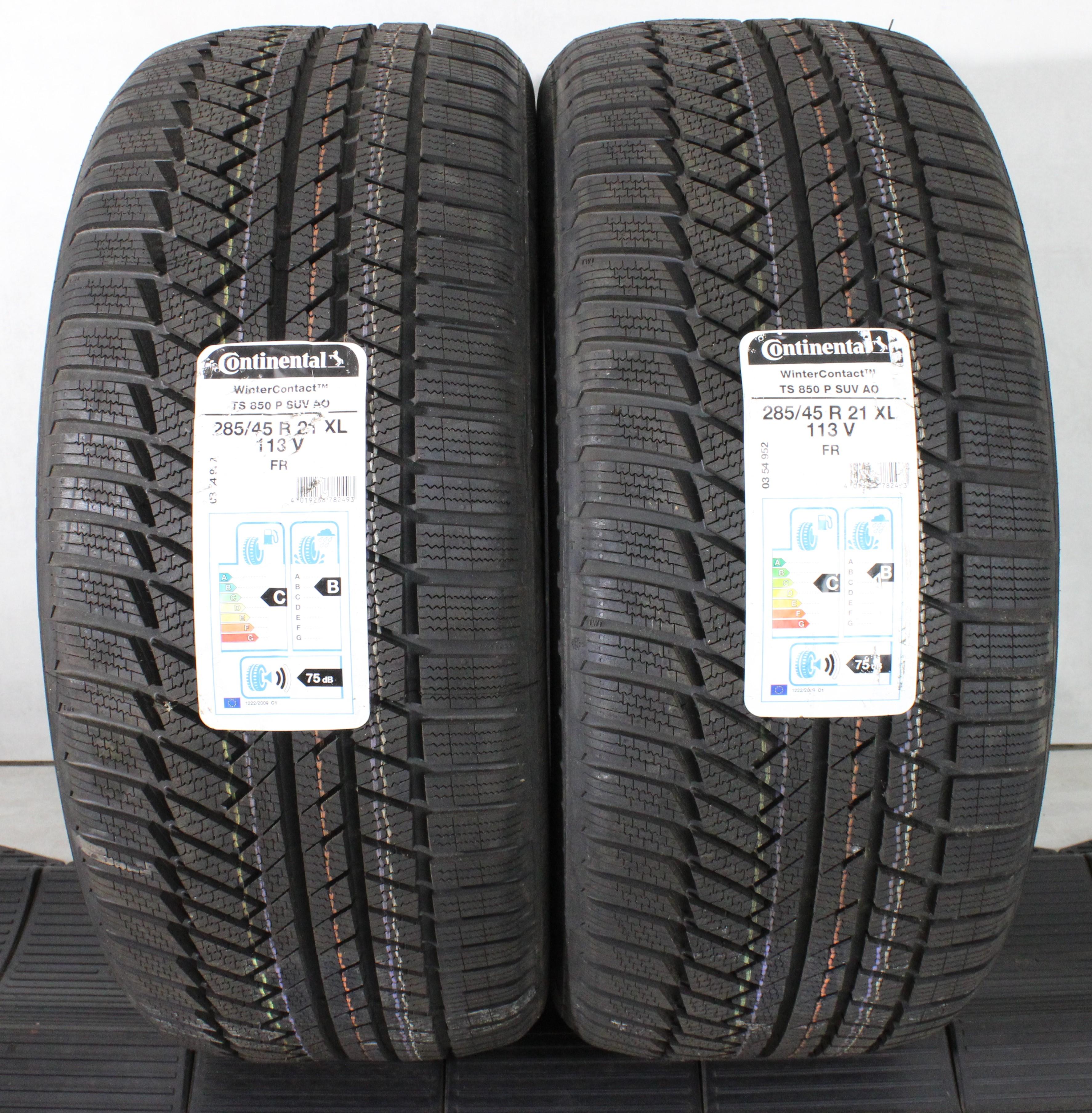 2 x 285/45R21 113V Neumáticos de invierno Continental Winter Contact TS850P AO NUEVOS 2019