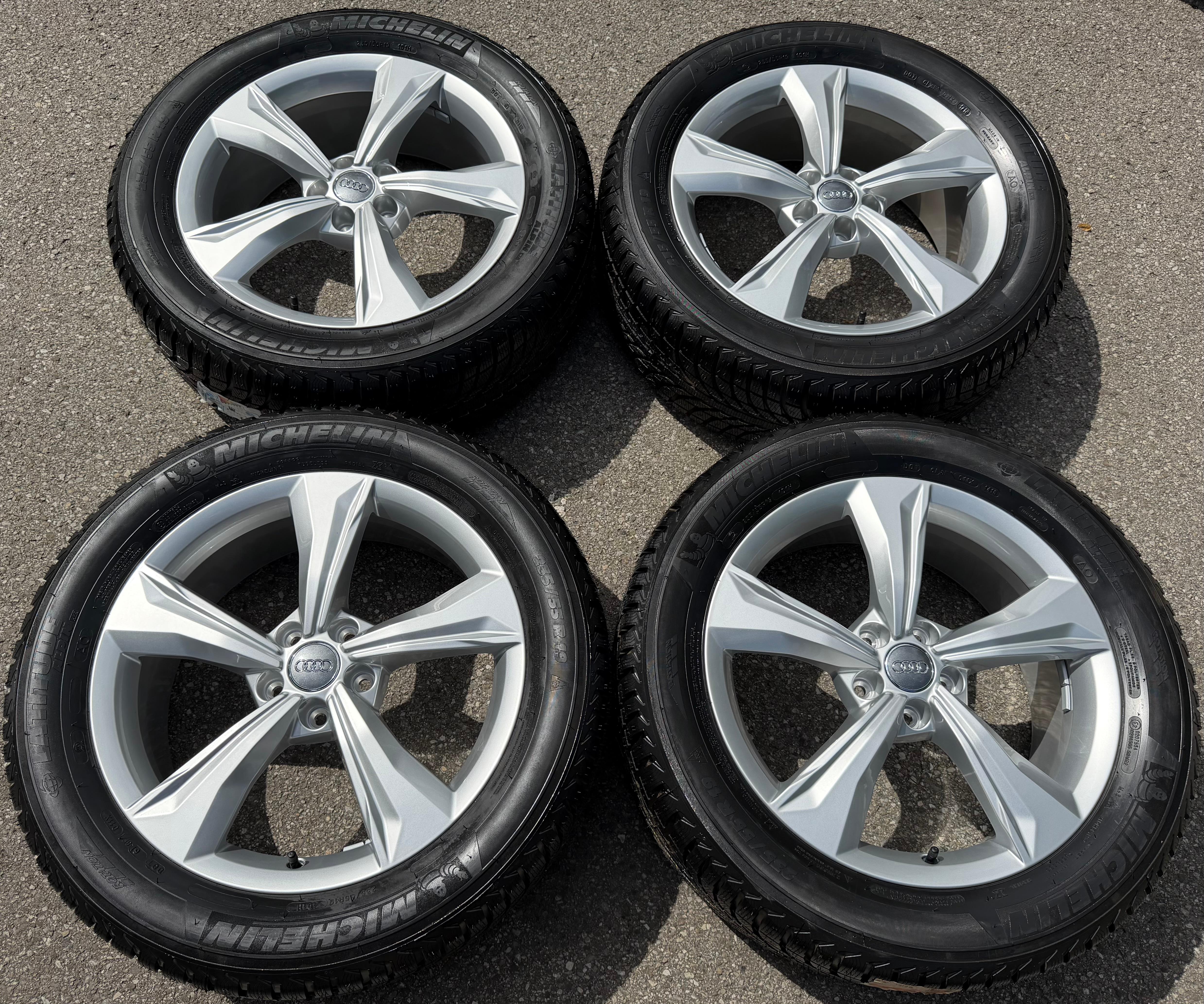 4 Original 19" Alu Winterräder Audi Q5 SQ5 FY 80A601025K 235/55R19 101H Michelin
