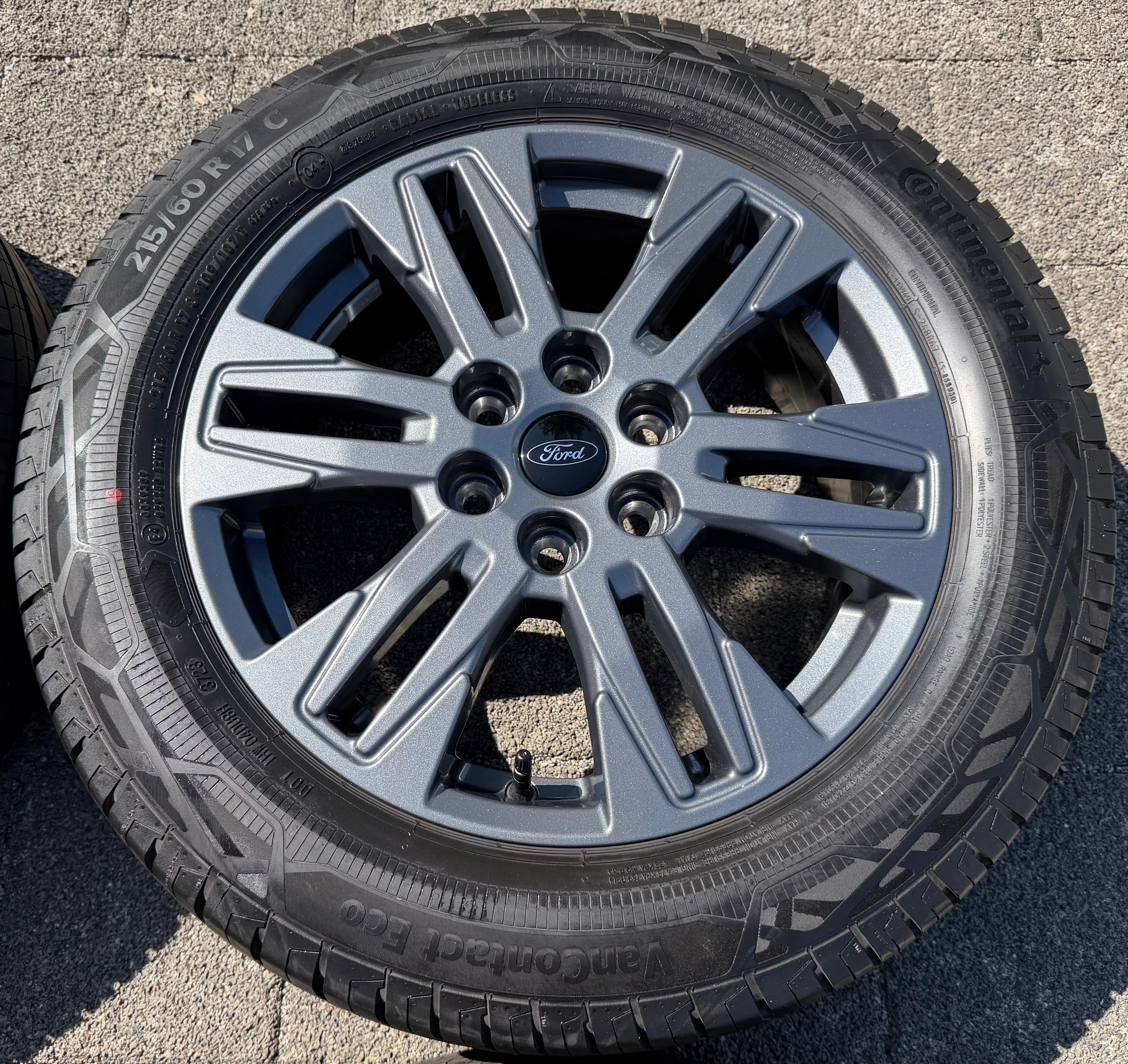 4 Original 17" Alu Sommerräder Ford Transit Tourneo Custom NXN Continental PZ31-FA RDKS