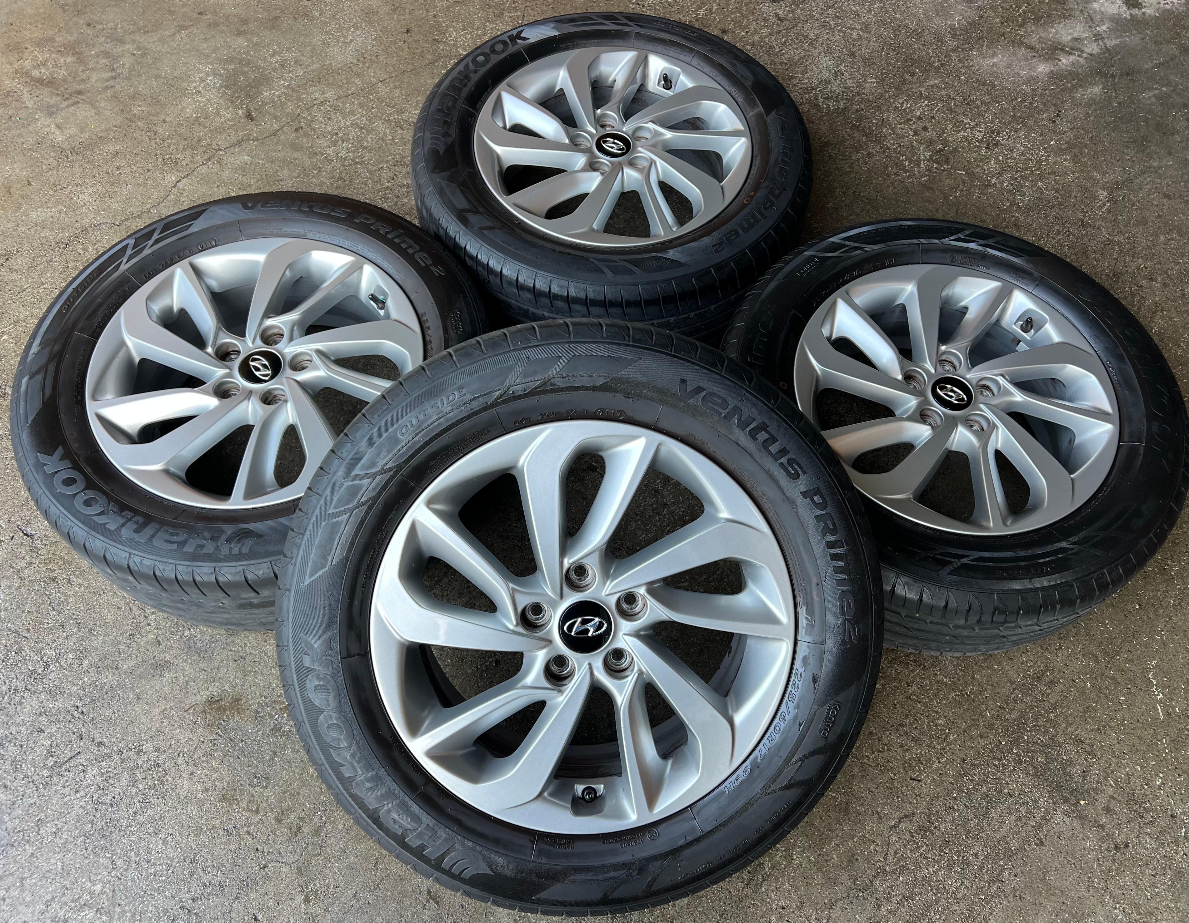 4 ORIGINAL 17" ALUFELGEN FELGEN HYUNDAI TUCSON TLE 52910-D7260 RDKS