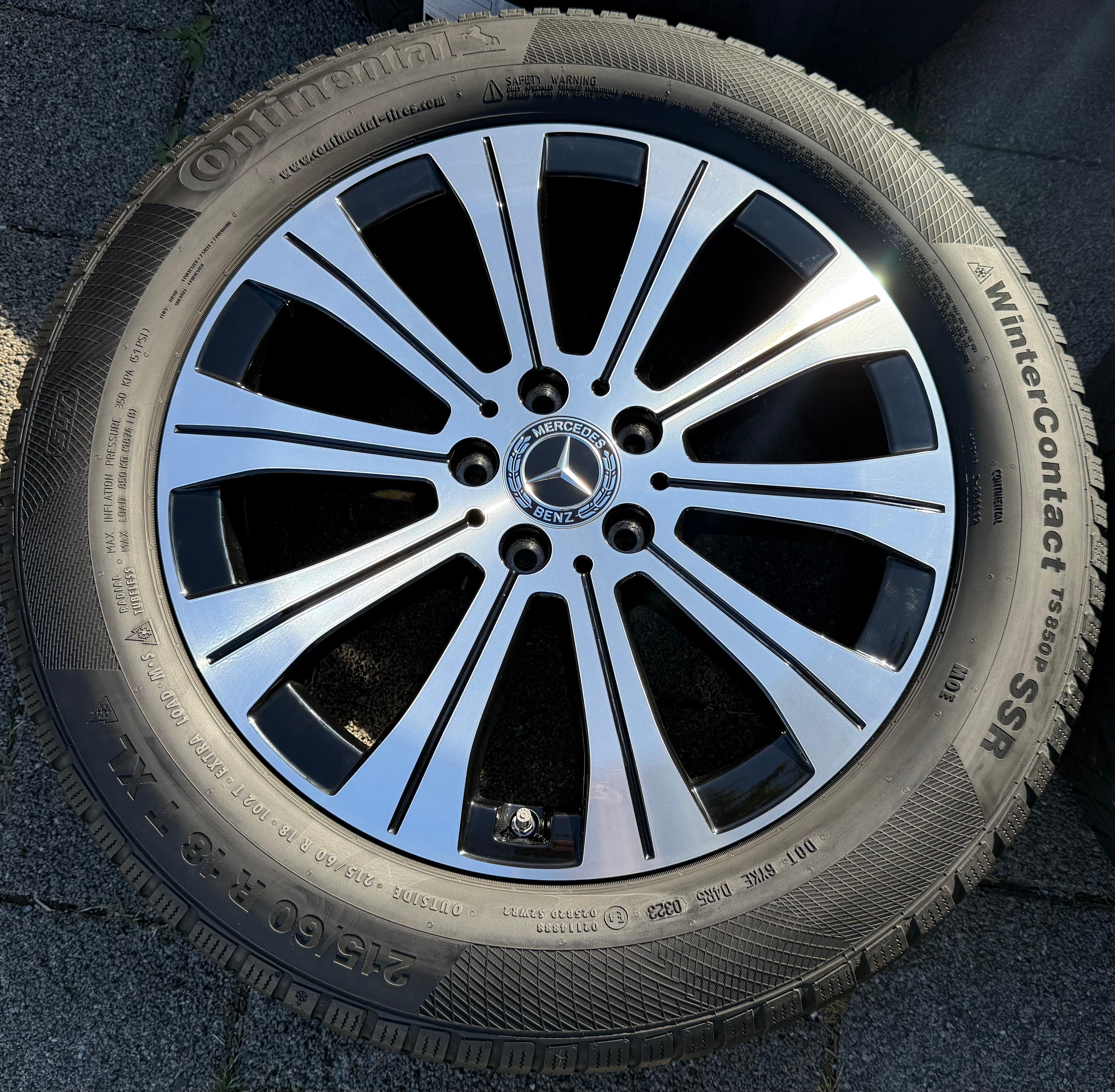 4 ORIGINAL 18" ALUFELGEN MERCEDES EQA EQB A2434010000 RDKS 6,5x18 ET44,5 FREIHAUS