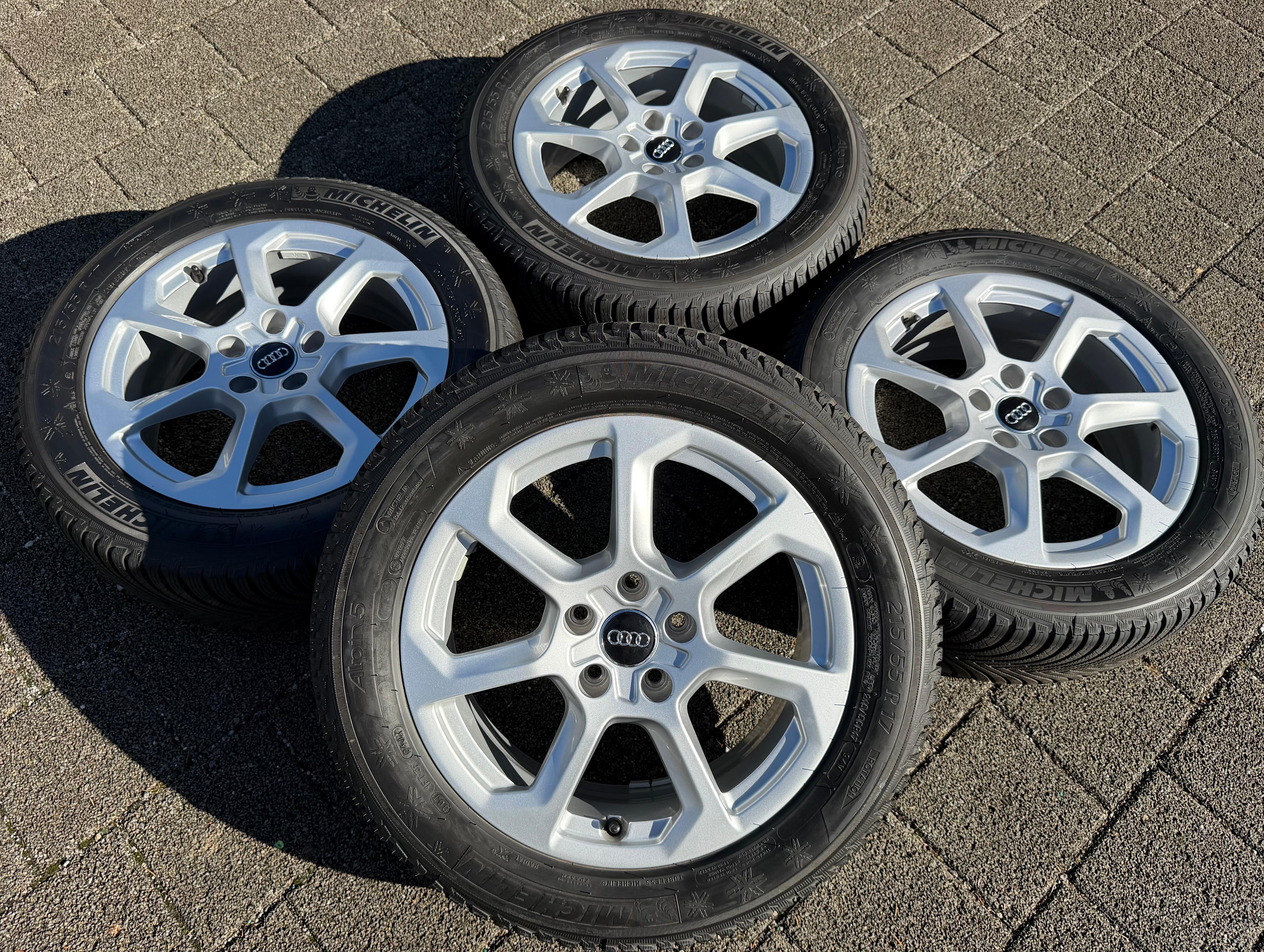 4 Original 17" Alu Winterräder Audi SQ2 GA 81A601025T 215/55R17 94V Michelin 8MM