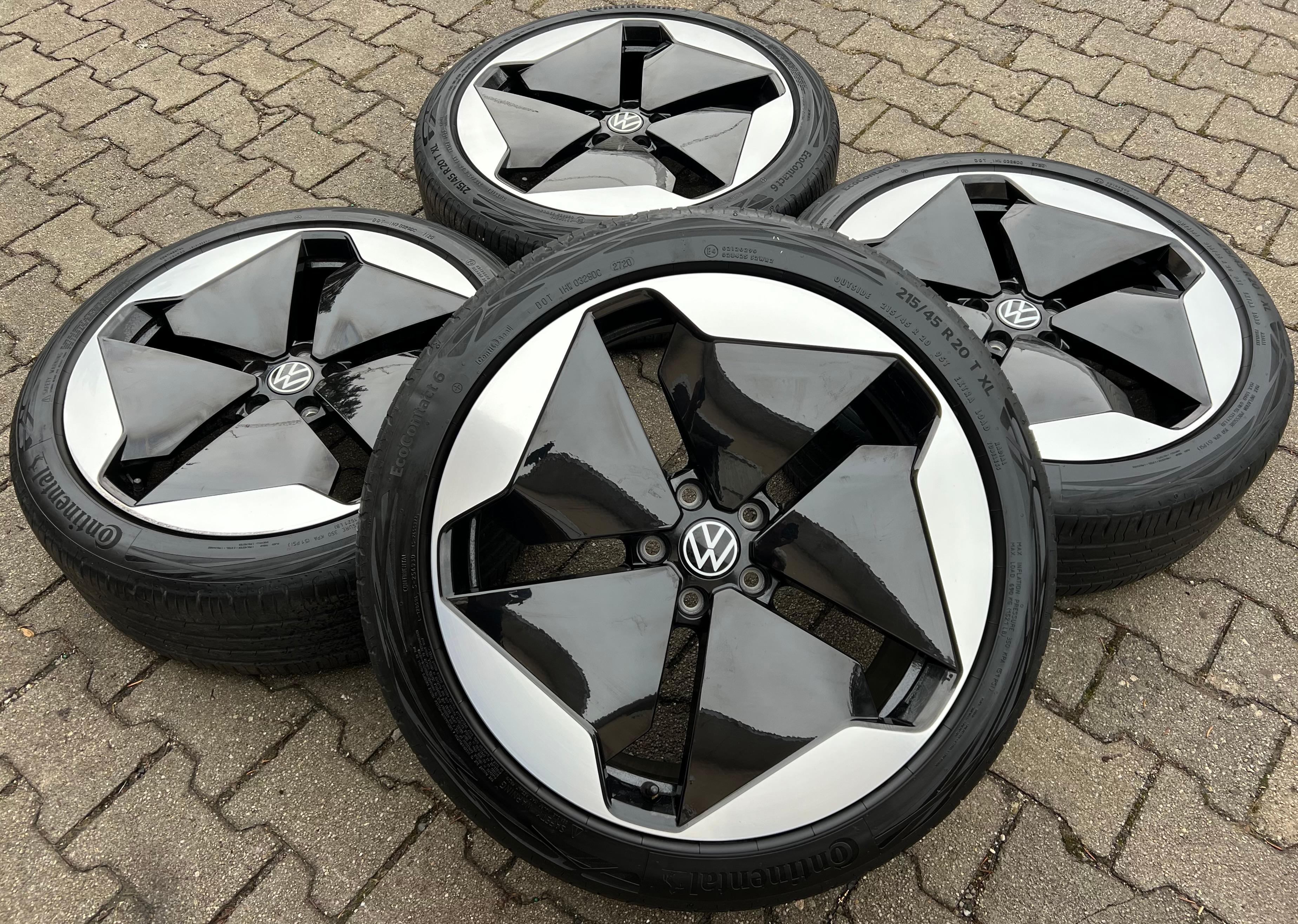 4 ORIGINAL 20" ALU SOMMERRÄDER VW ID.3 ID3 10A601025B SANYA FREIHAUS