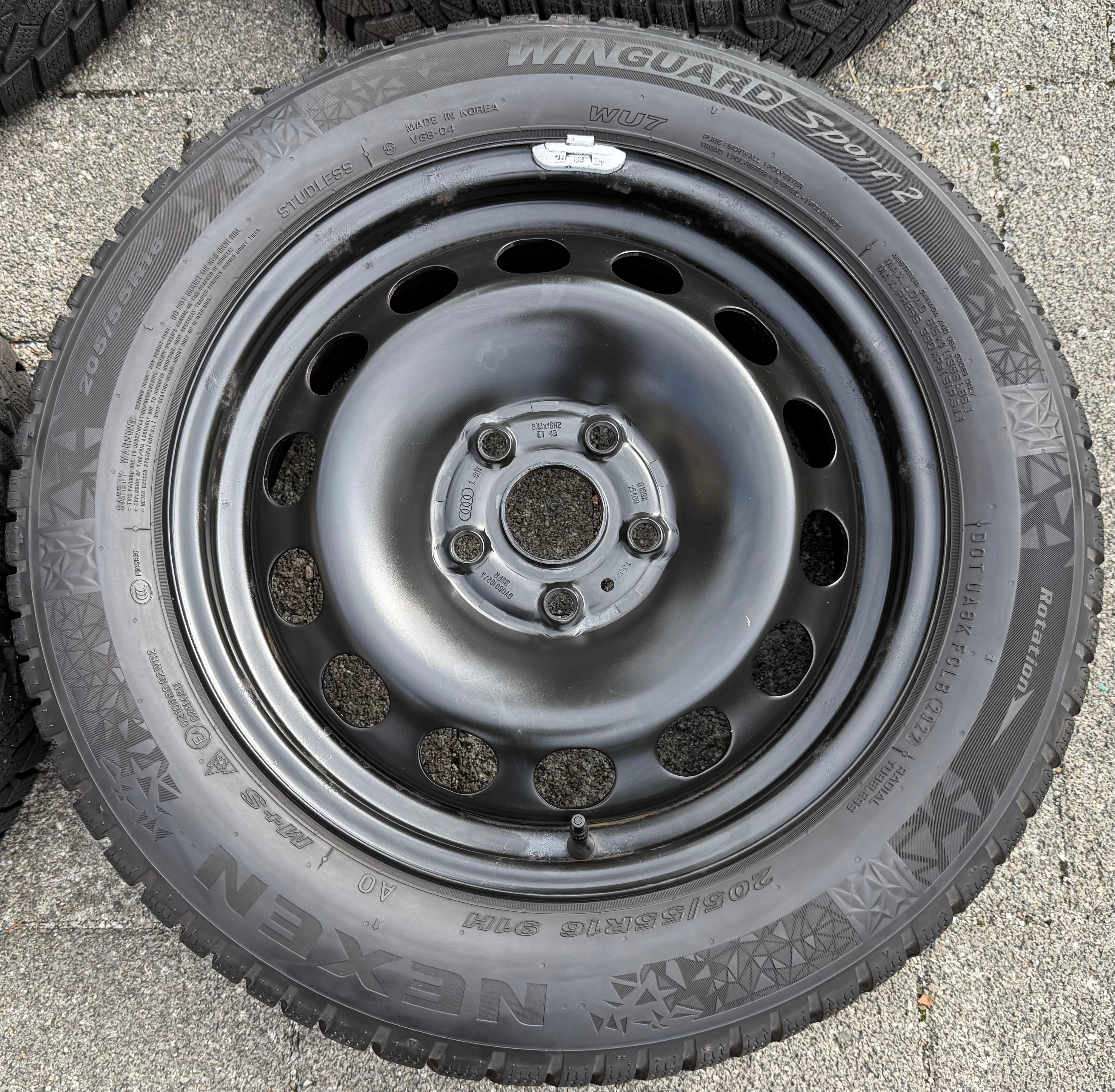 4 Winterräder Audi A3 8V Sportback Cabrio  205/55R16 91H Nexen 8V0601027A 2022